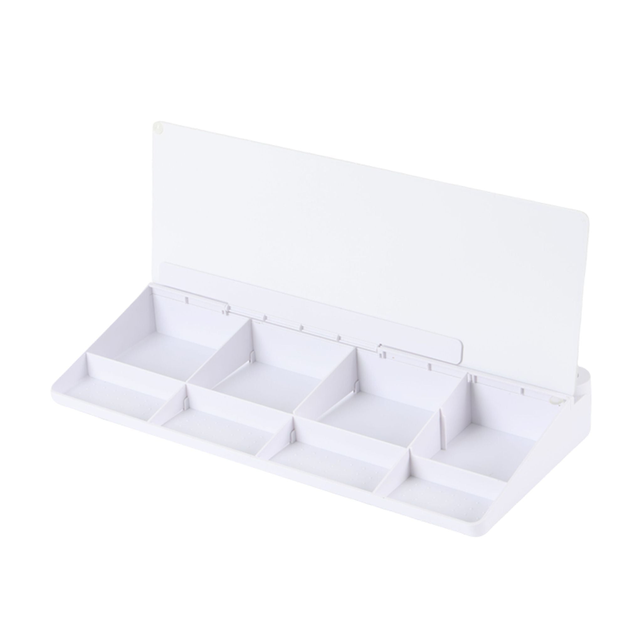 Schreibtisch Organizer mit Whiteboard Weiss