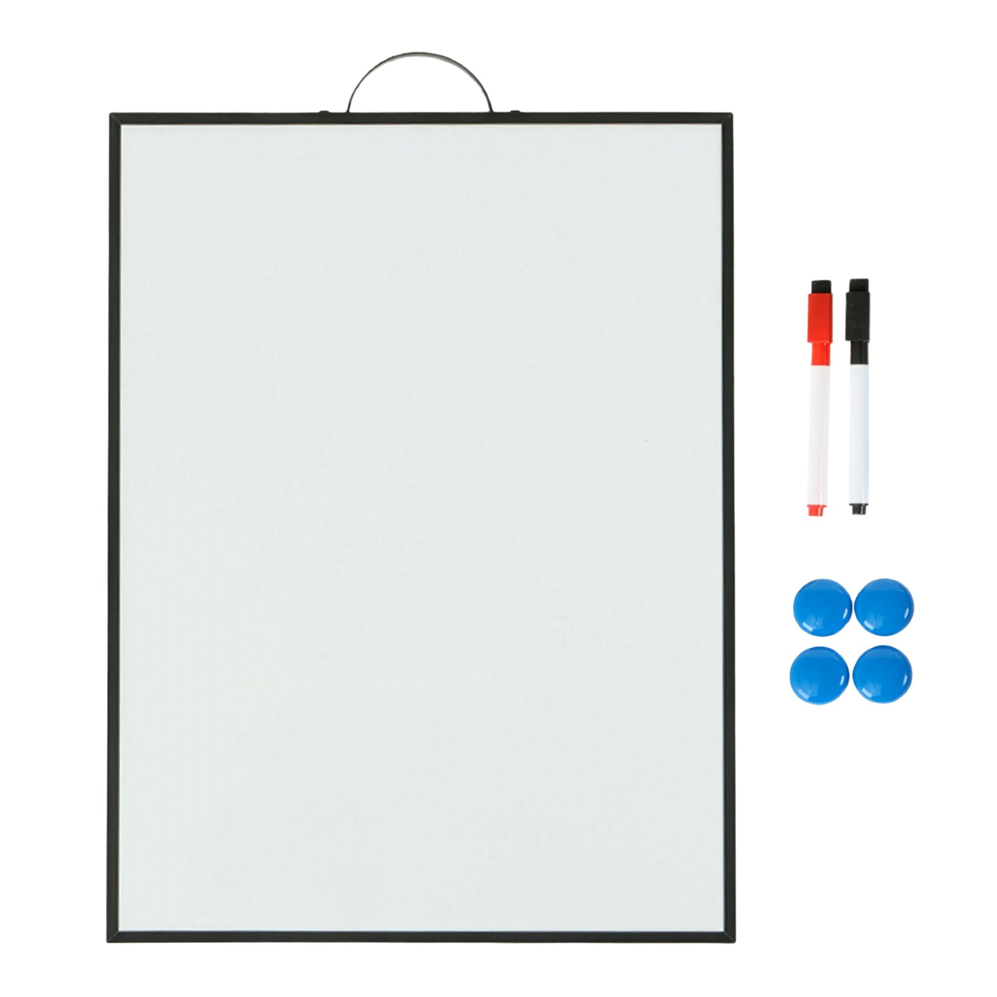 Whiteboard zum Aufhängen Weiss-Rot-Schwarz