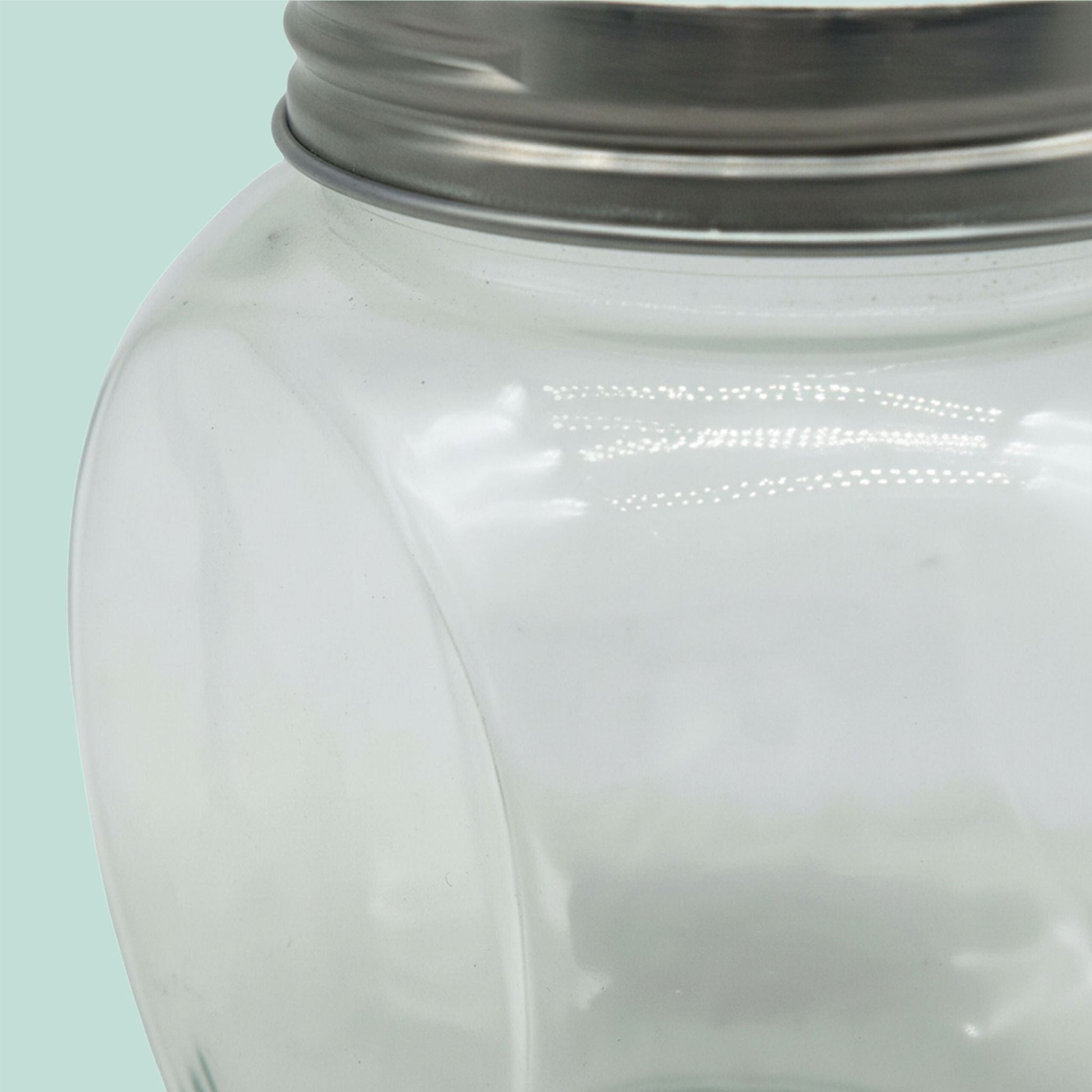 Bonbonglas 6er-Set 480ml Silber-Transparent von Relaxdays