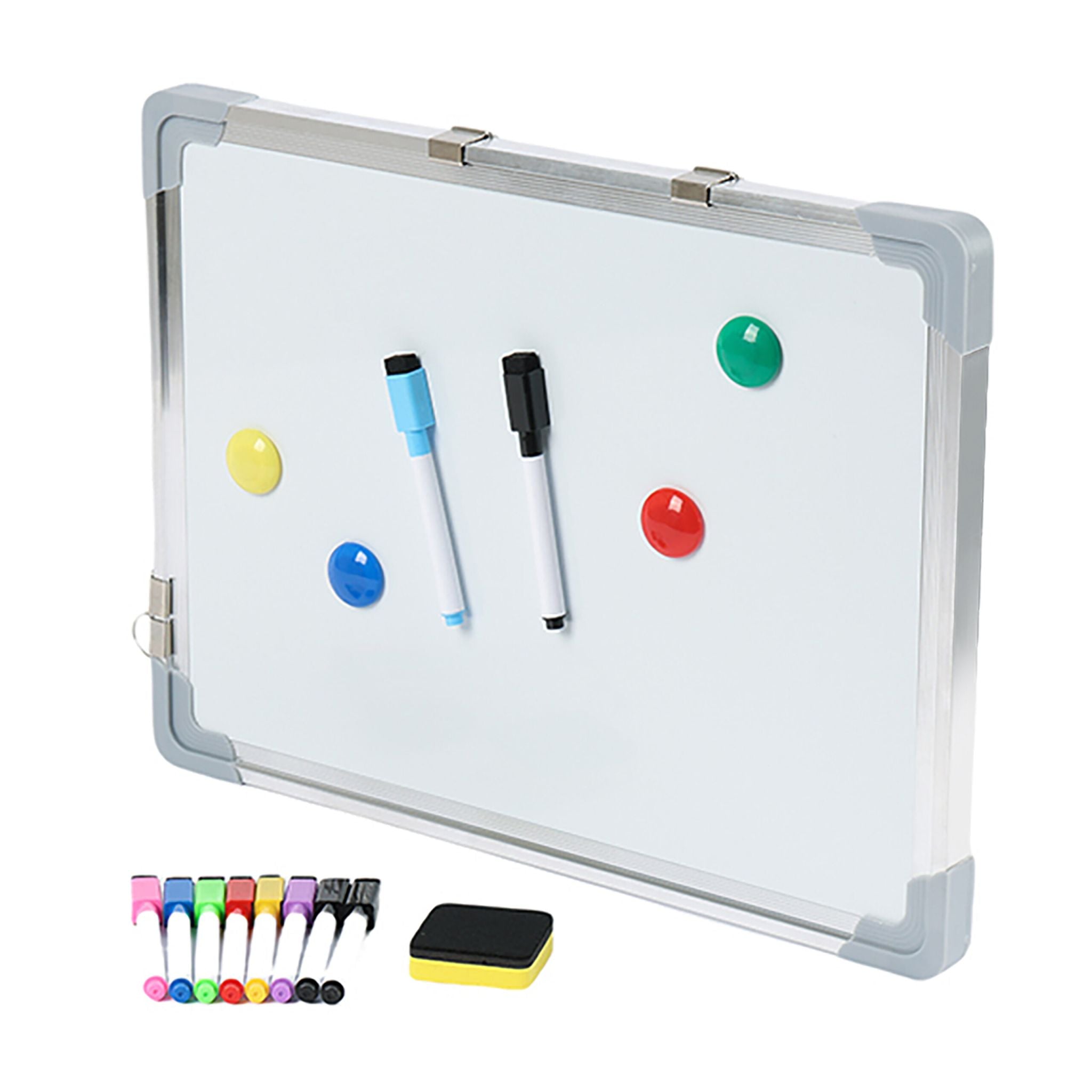 Whiteboard mit Zubehör Weiss-Silber