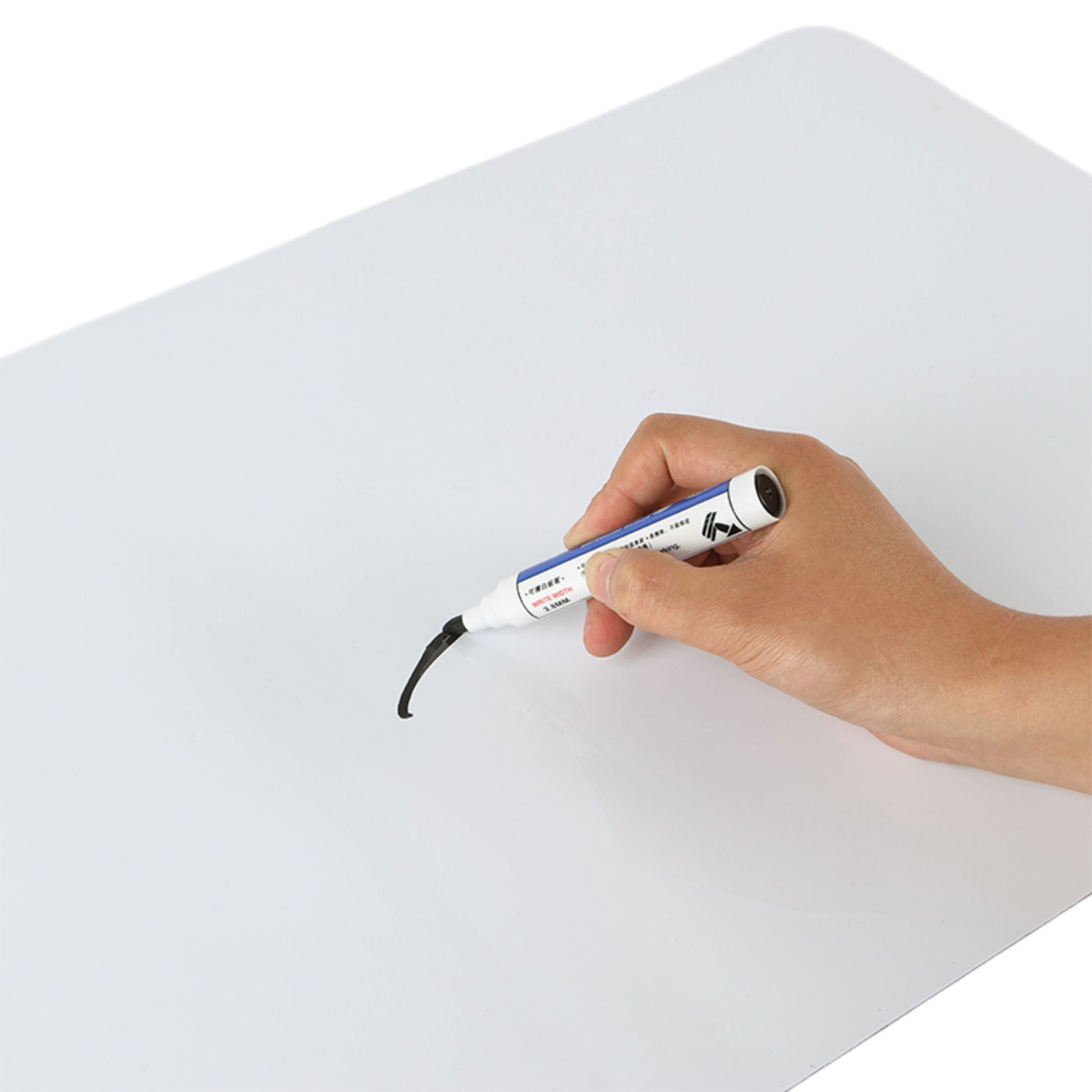 Whiteboard Folie mit Zubehör Weiss-Grün-Schwarz von Relaxdays