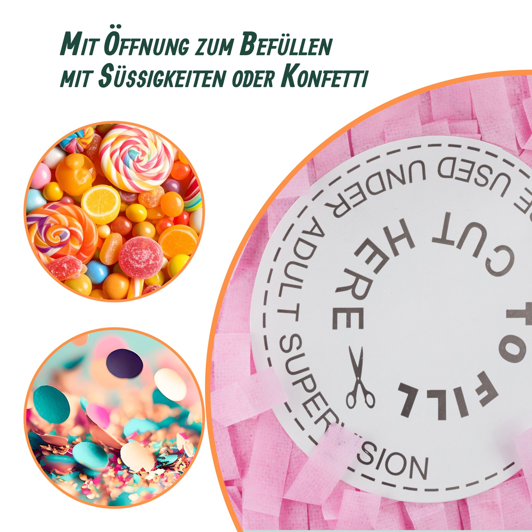 Pinata Schwein mit Stab und Maske Pink-Rosa von Relaxdays