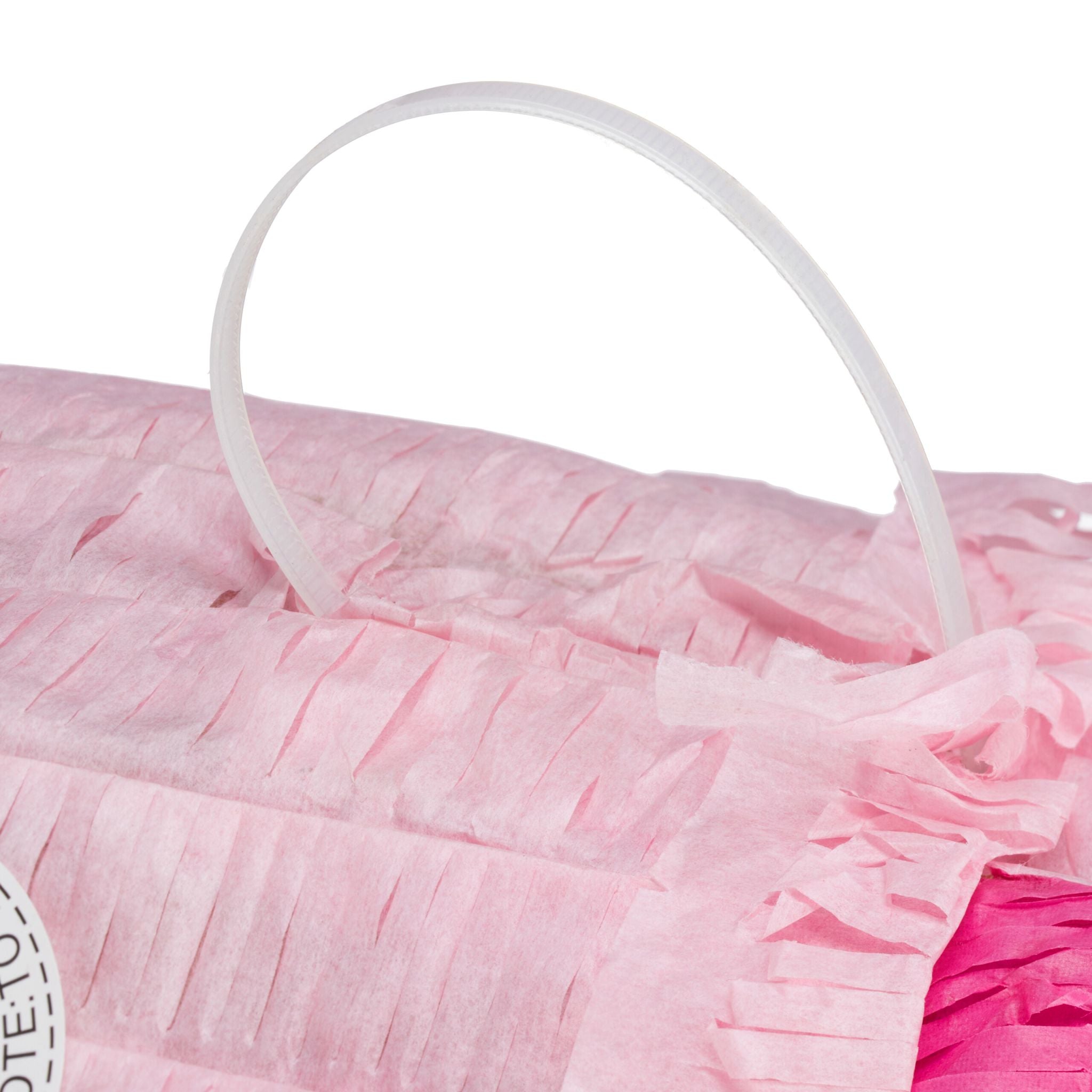 Pinata Schwein mit Stab und Maske Pink-Rosa von Relaxdays