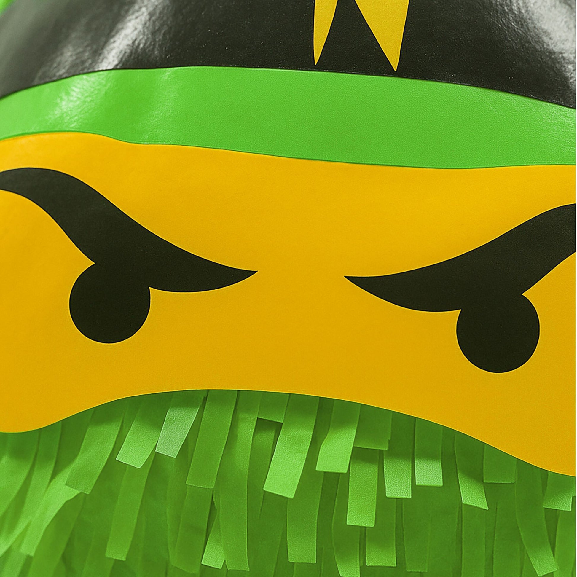 Pinata Ninja mit Stab & Maske Gelb-Grün-Schwarz von Relaxdays