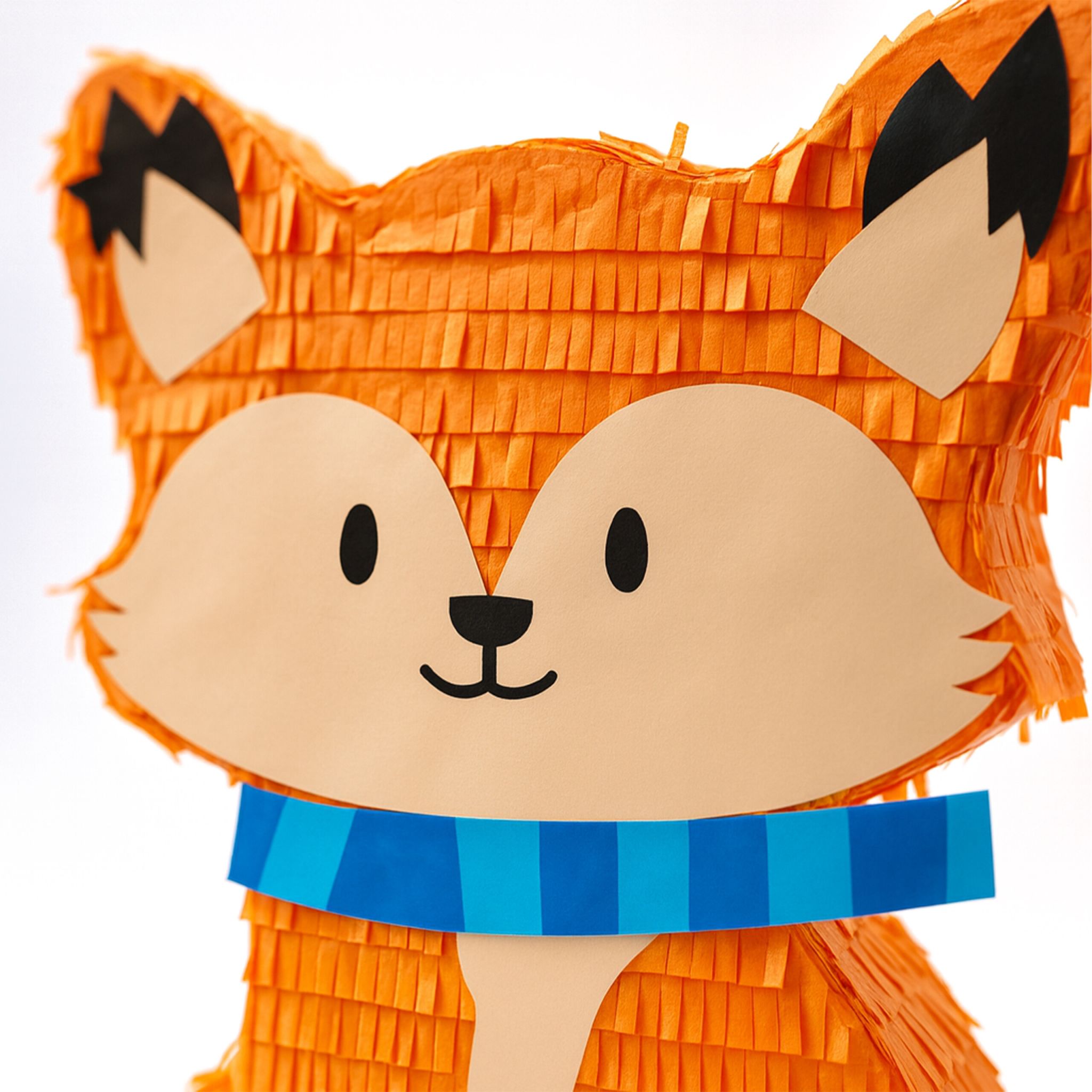 Pinata Fuchs mit Stab und Maske Orange von Relaxdays