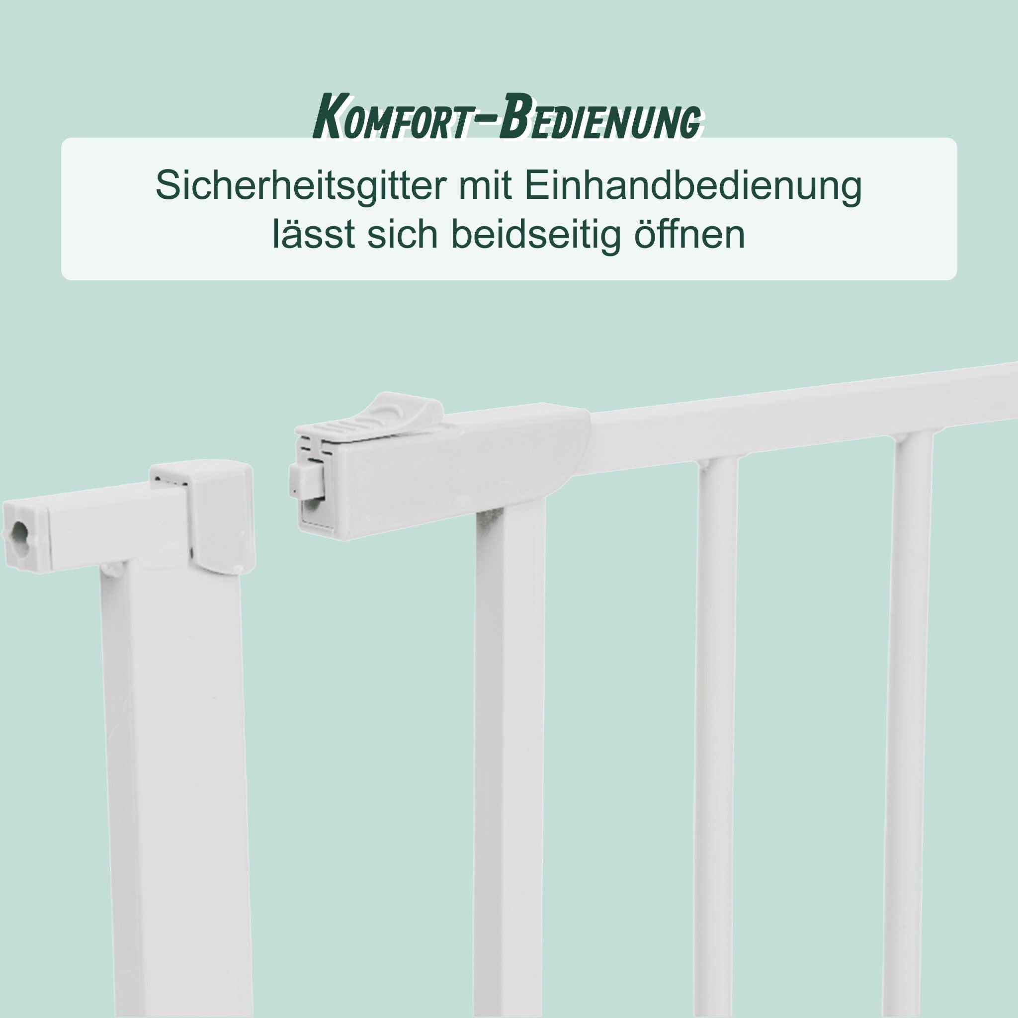 Treppenschutzgitter 75–100cm Weiss