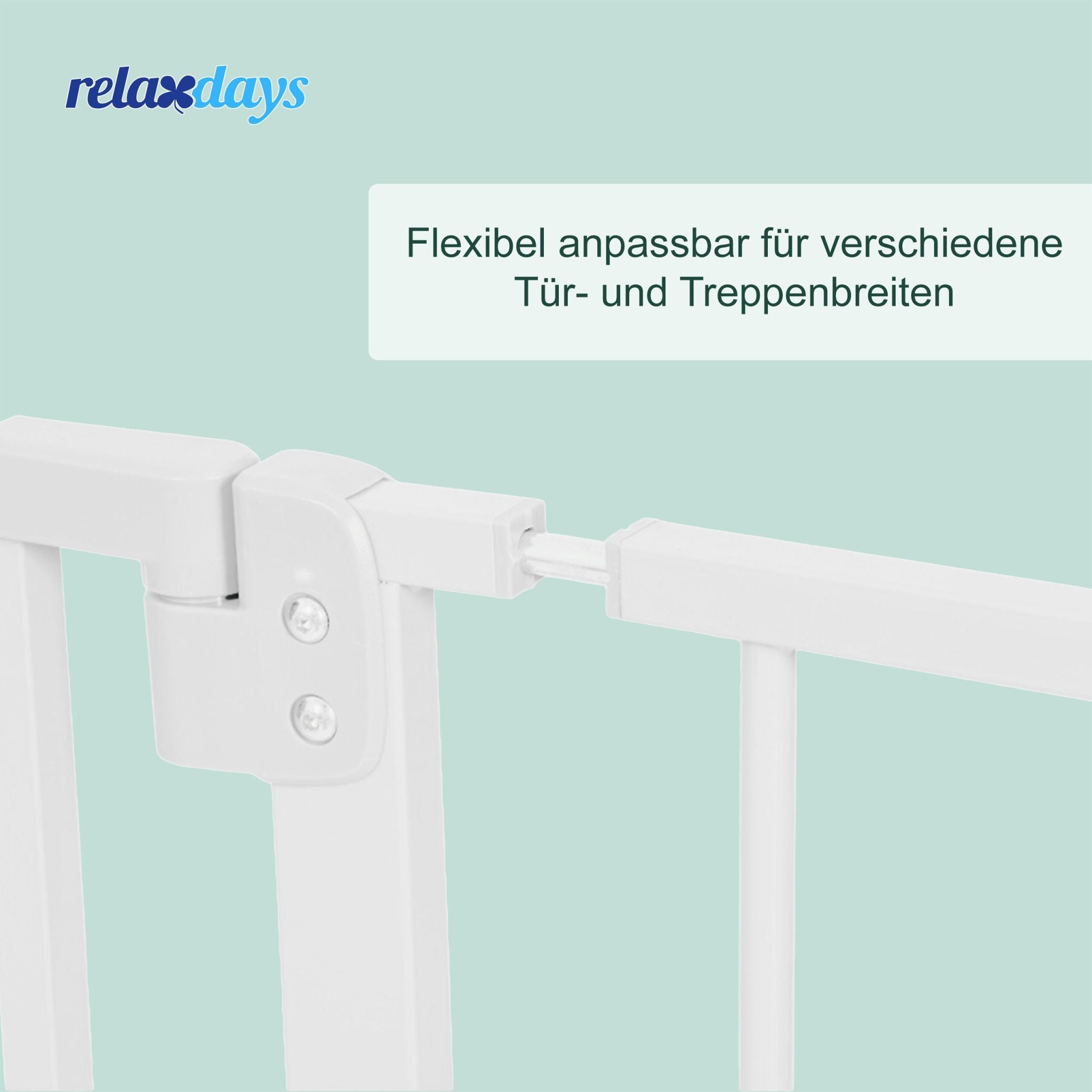 Treppenschutzgitter 75–100cm Weiss