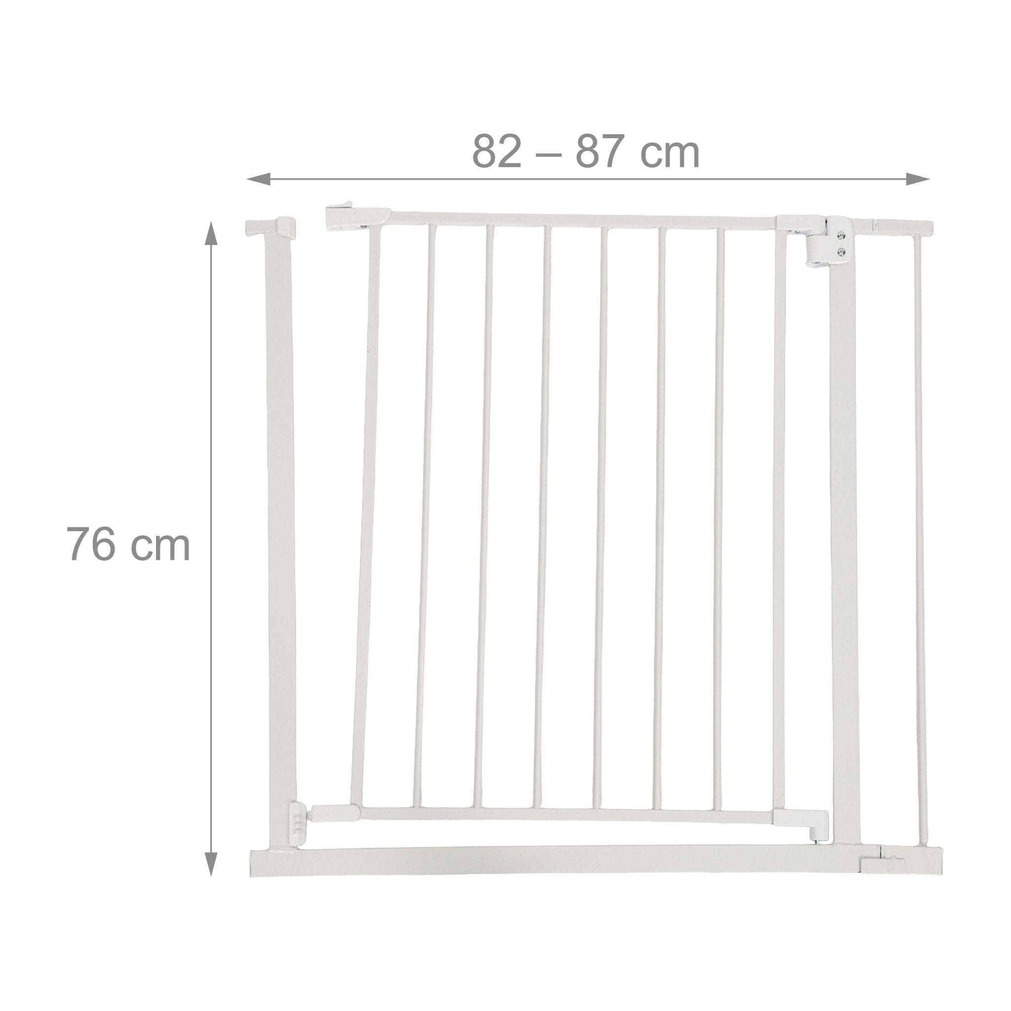 Treppenschutzgitter 75–100cm Weiss