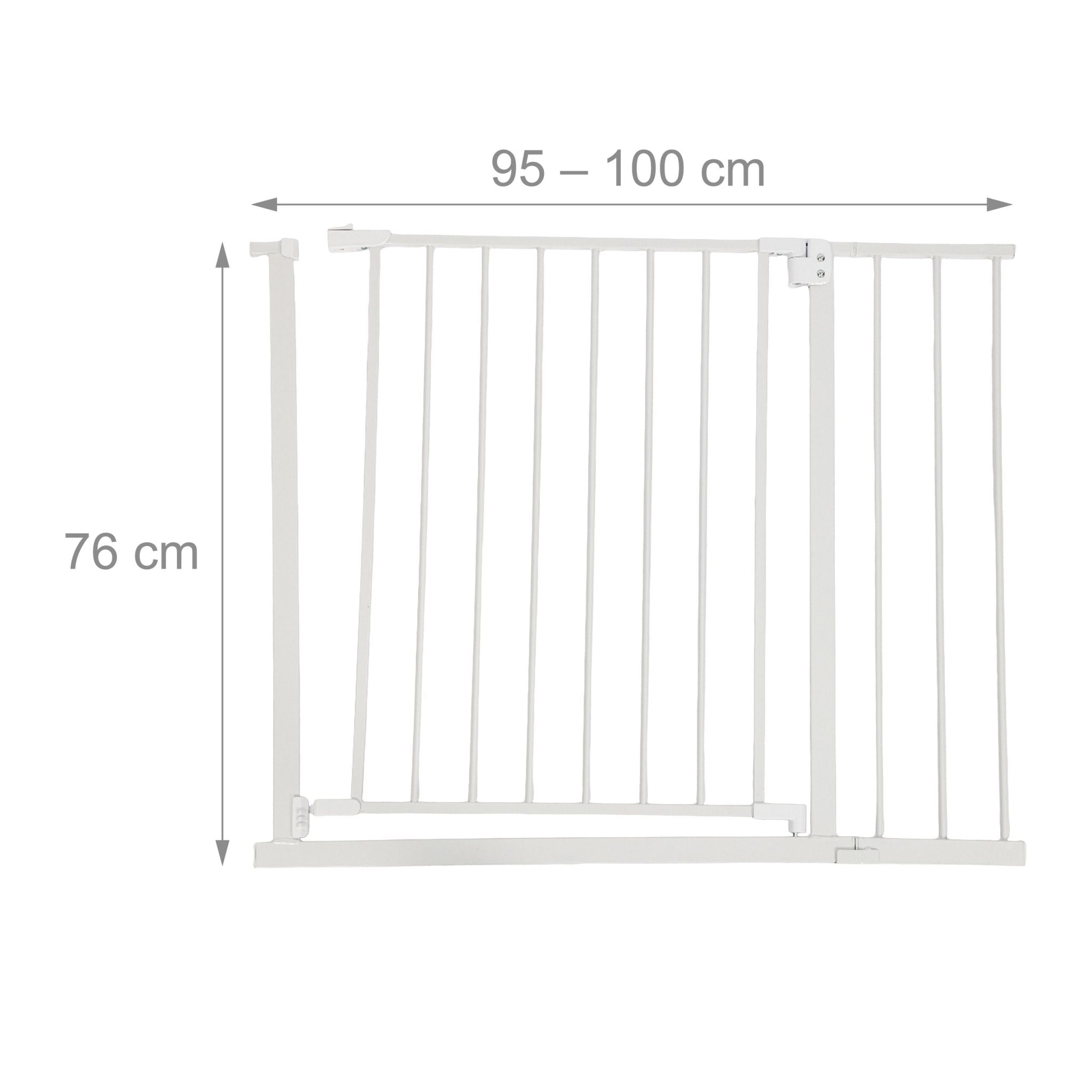 Treppenschutzgitter 75–100cm Weiss