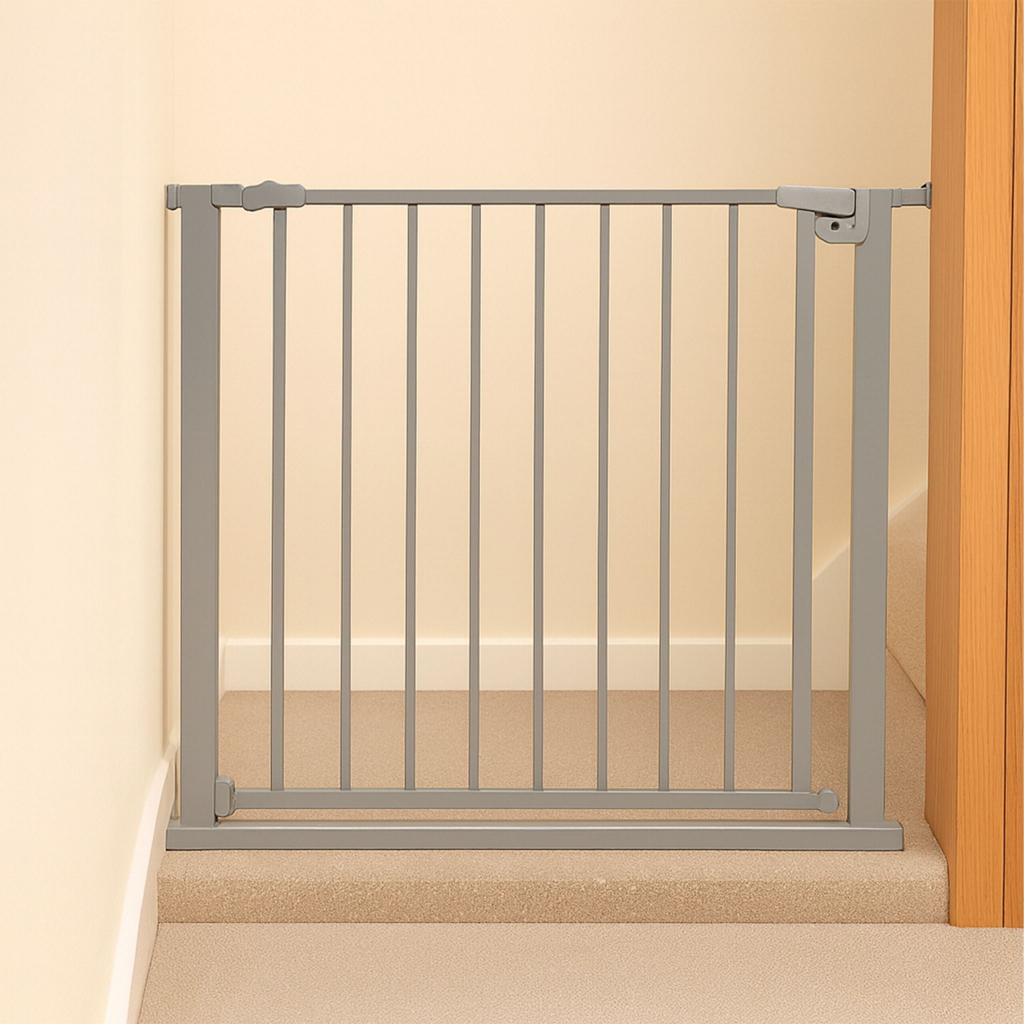 Treppenschutzgitter 75–100cm Grau