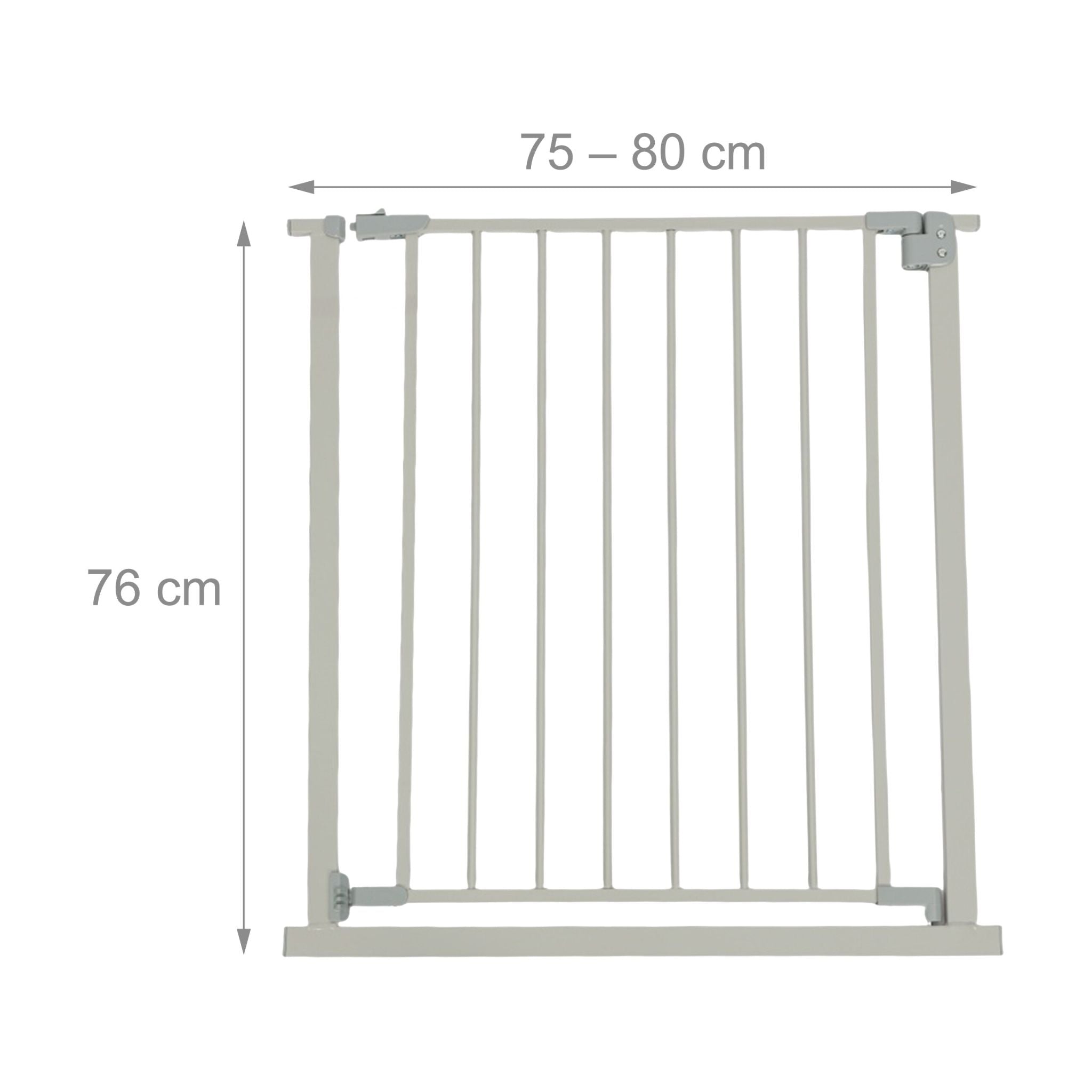 Treppenschutzgitter 75–100cm Grau