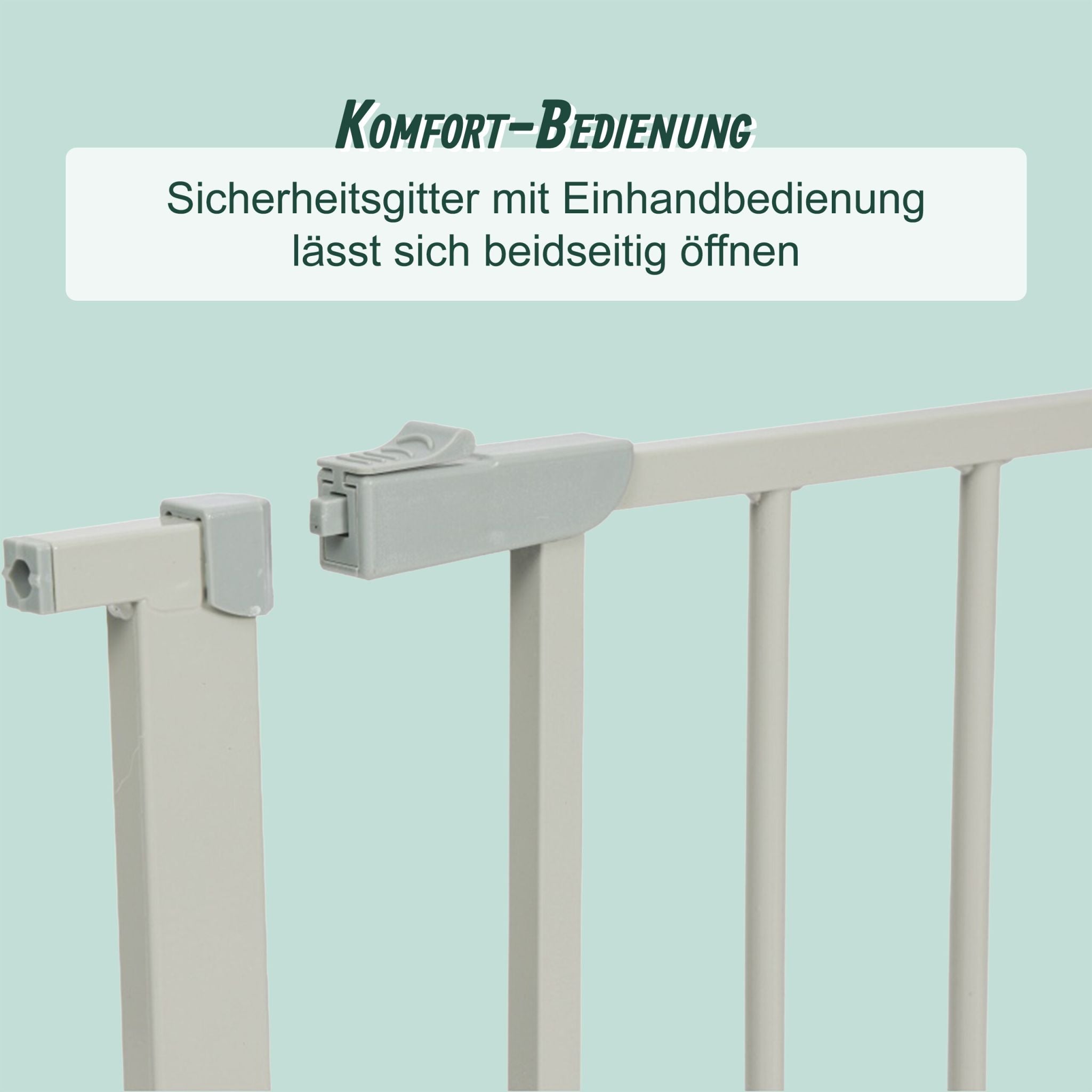 Treppenschutzgitter 75–100cm Grau