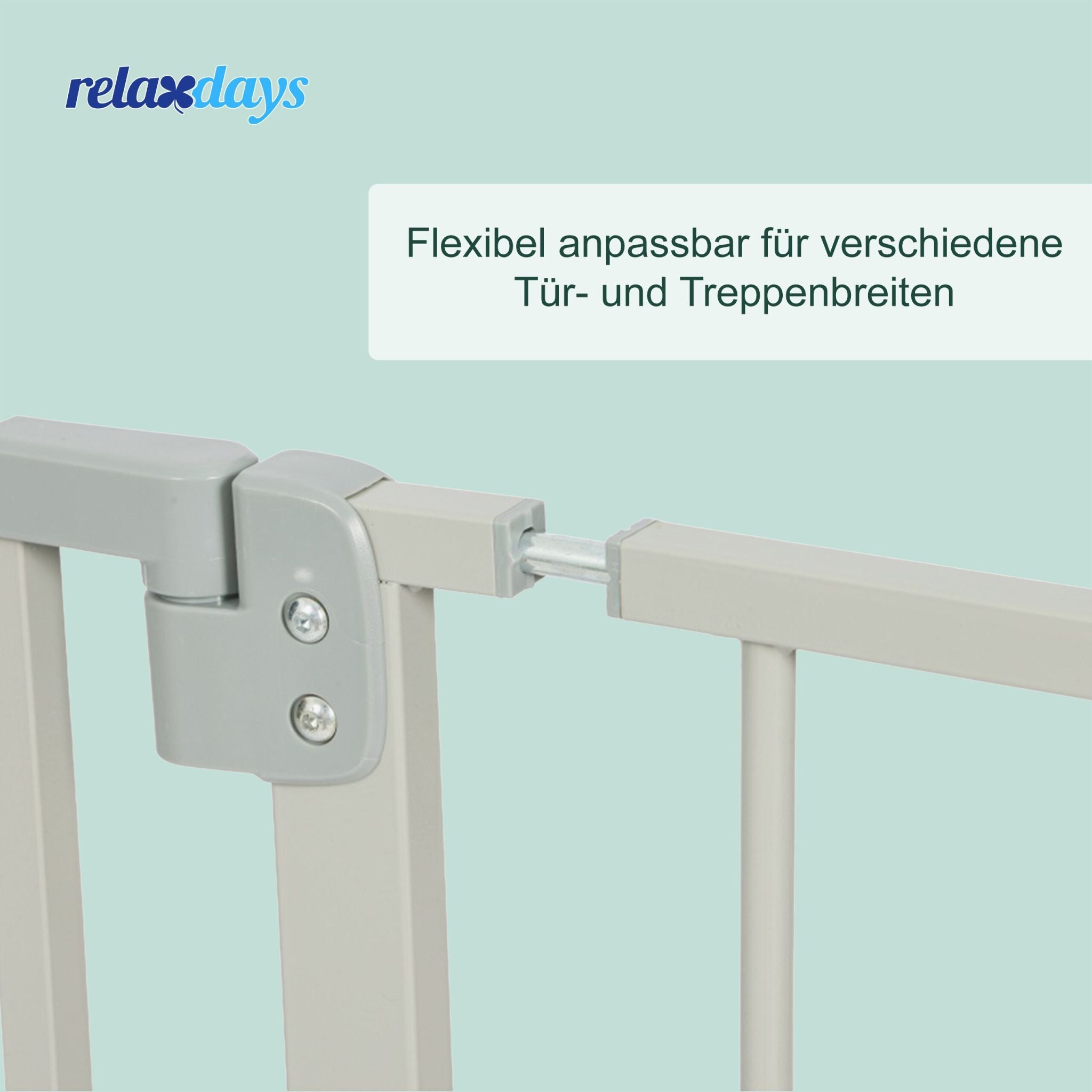 Treppenschutzgitter 75–100cm Grau