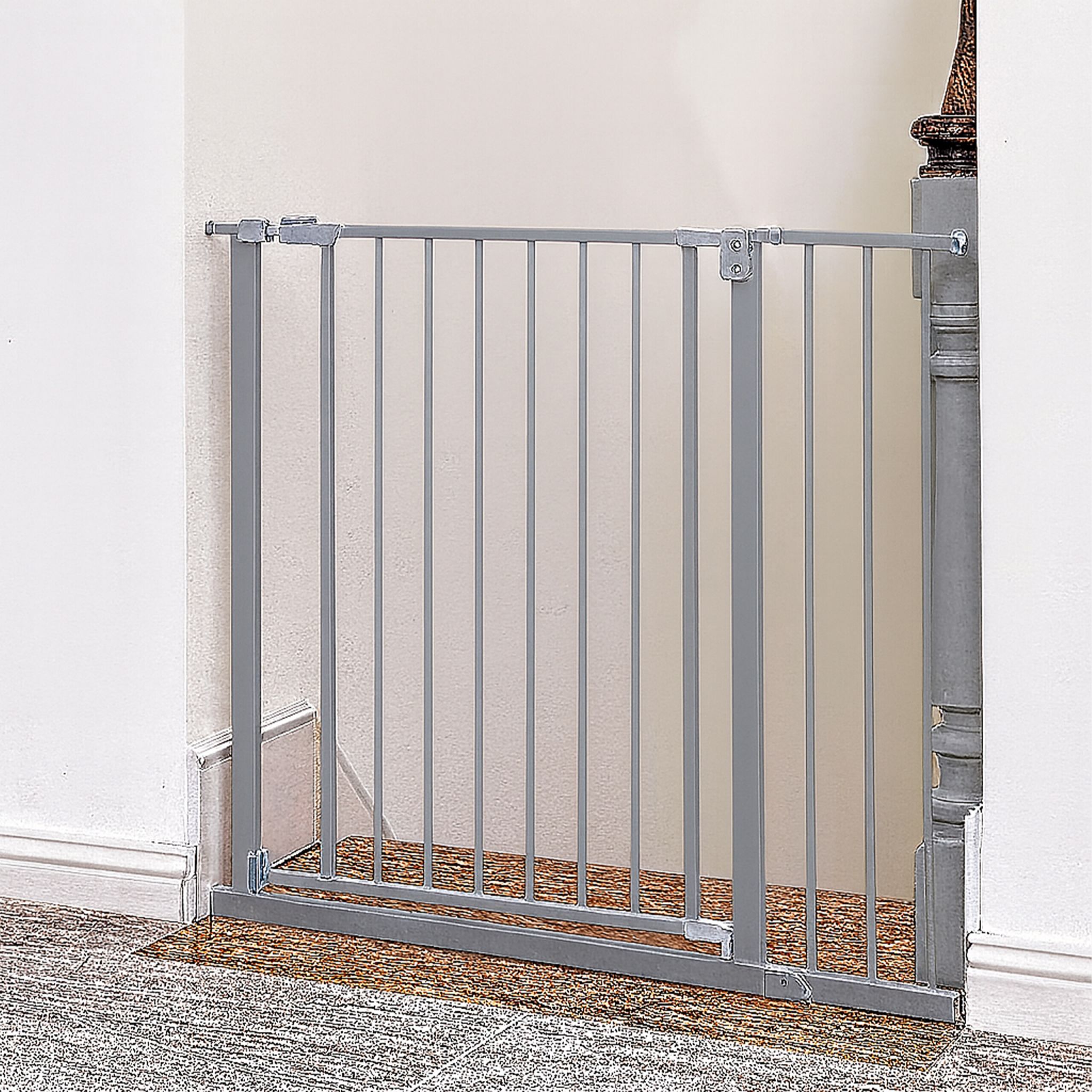 Treppenschutzgitter 75–100cm Grau