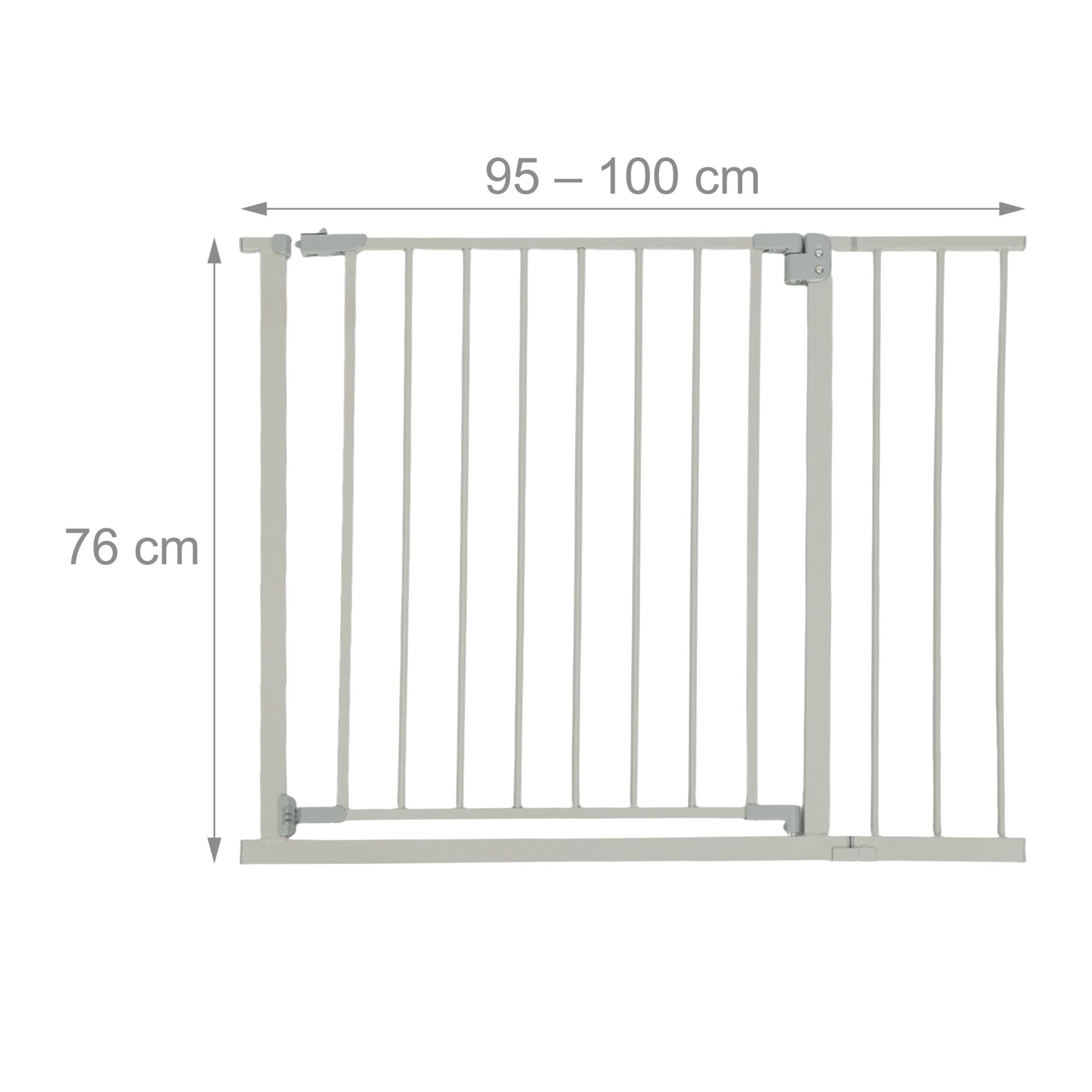 Treppenschutzgitter 75–100cm Grau