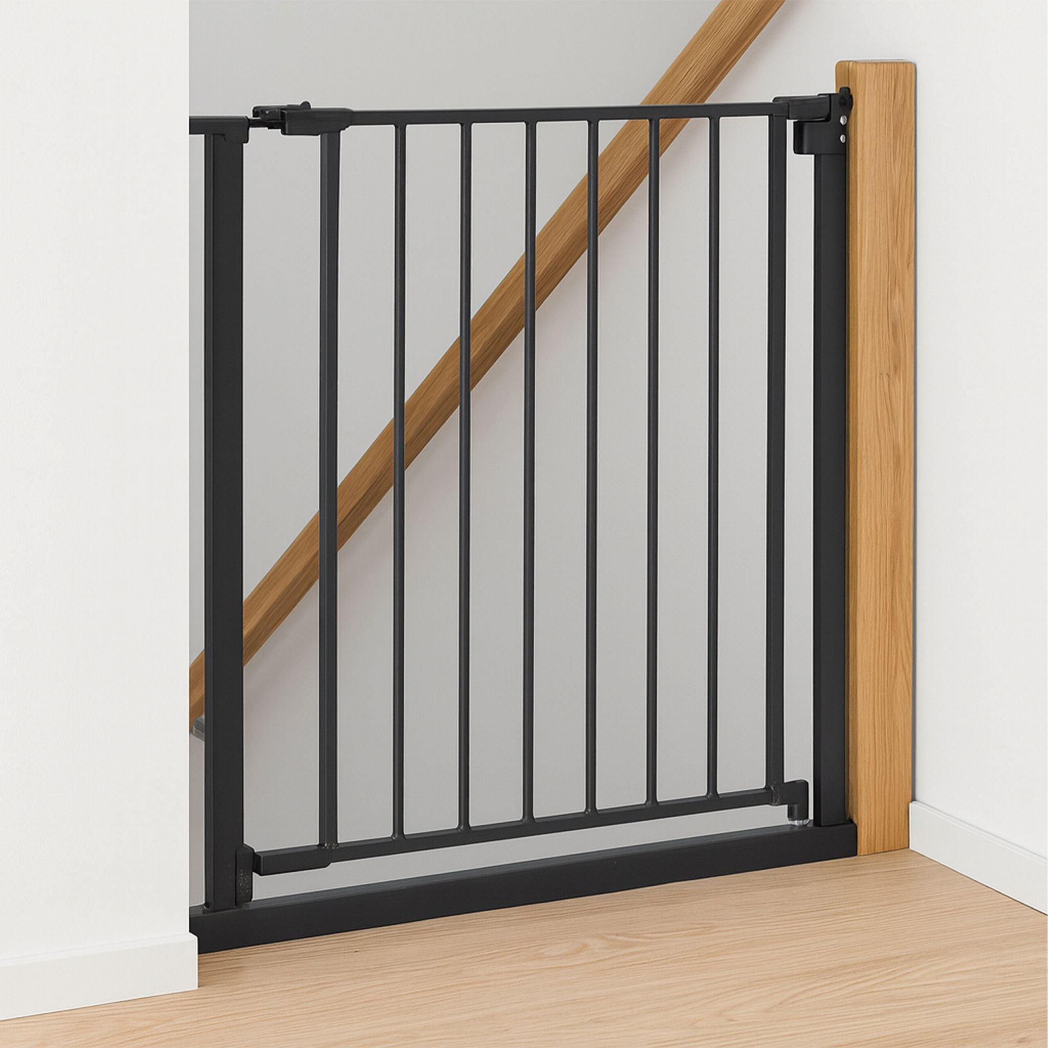 Treppenschutzgitter 75–100cm Schwarz