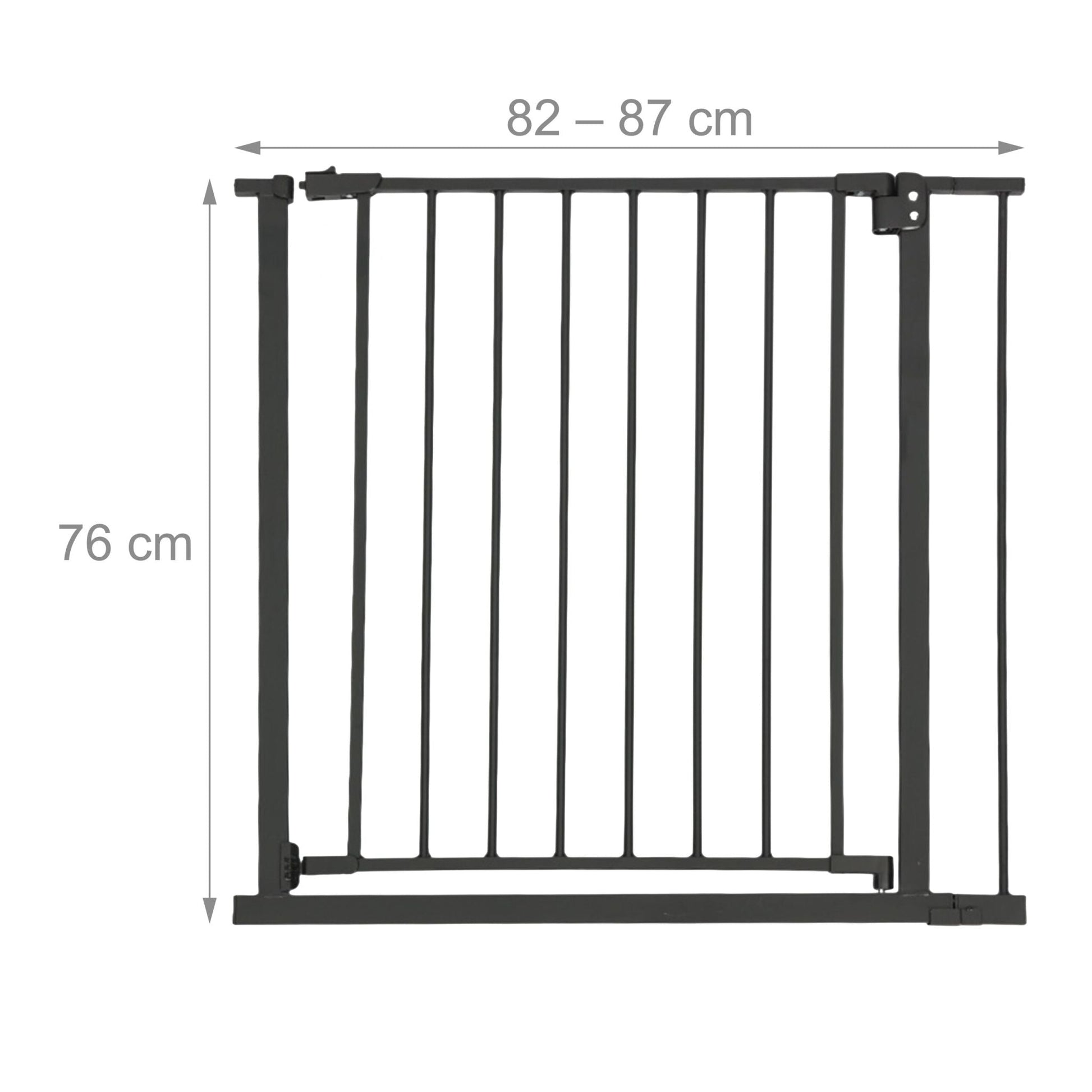 Treppenschutzgitter 75–100cm Schwarz von guteszeug.ch