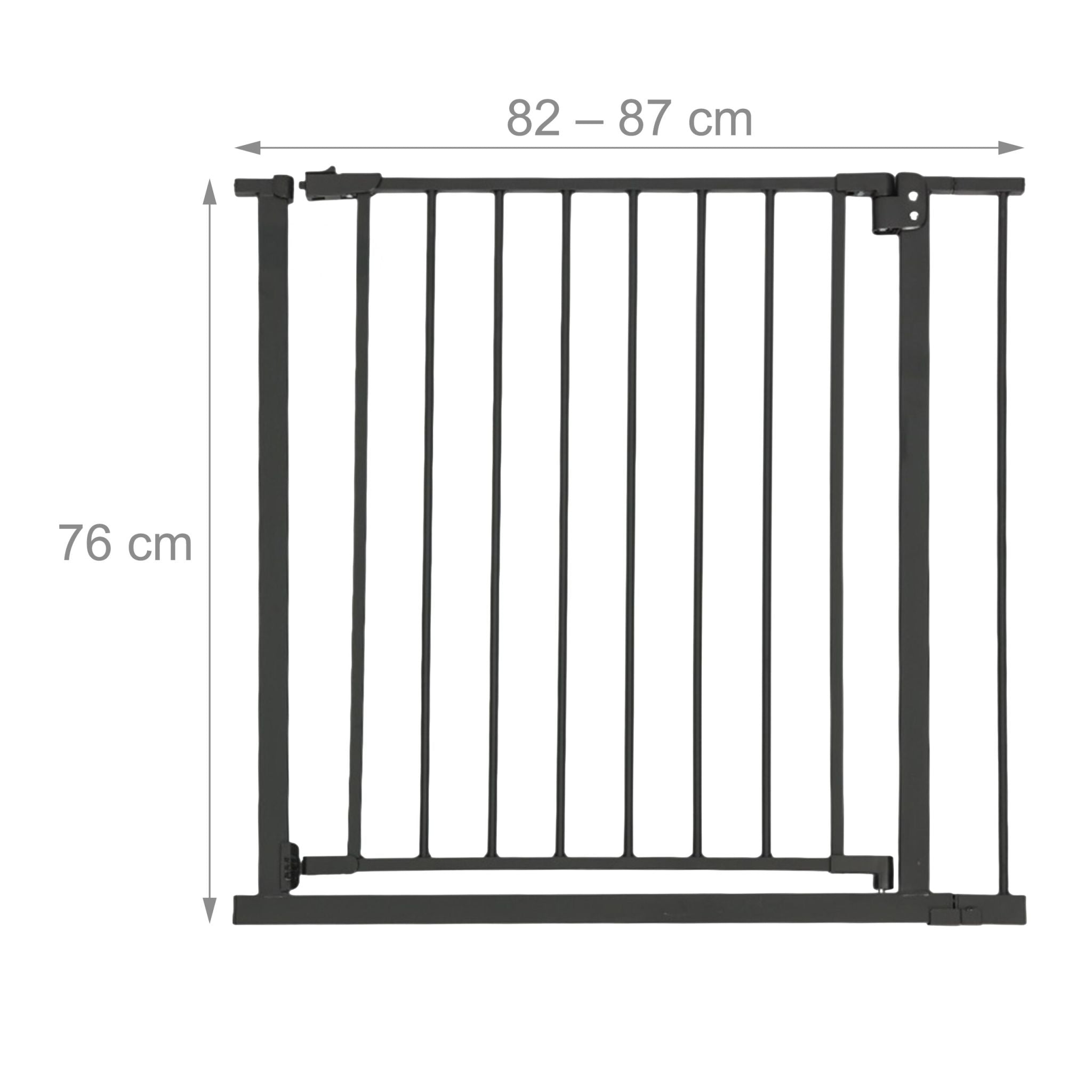 Treppenschutzgitter 75–100cm Schwarz von guteszeug.ch
