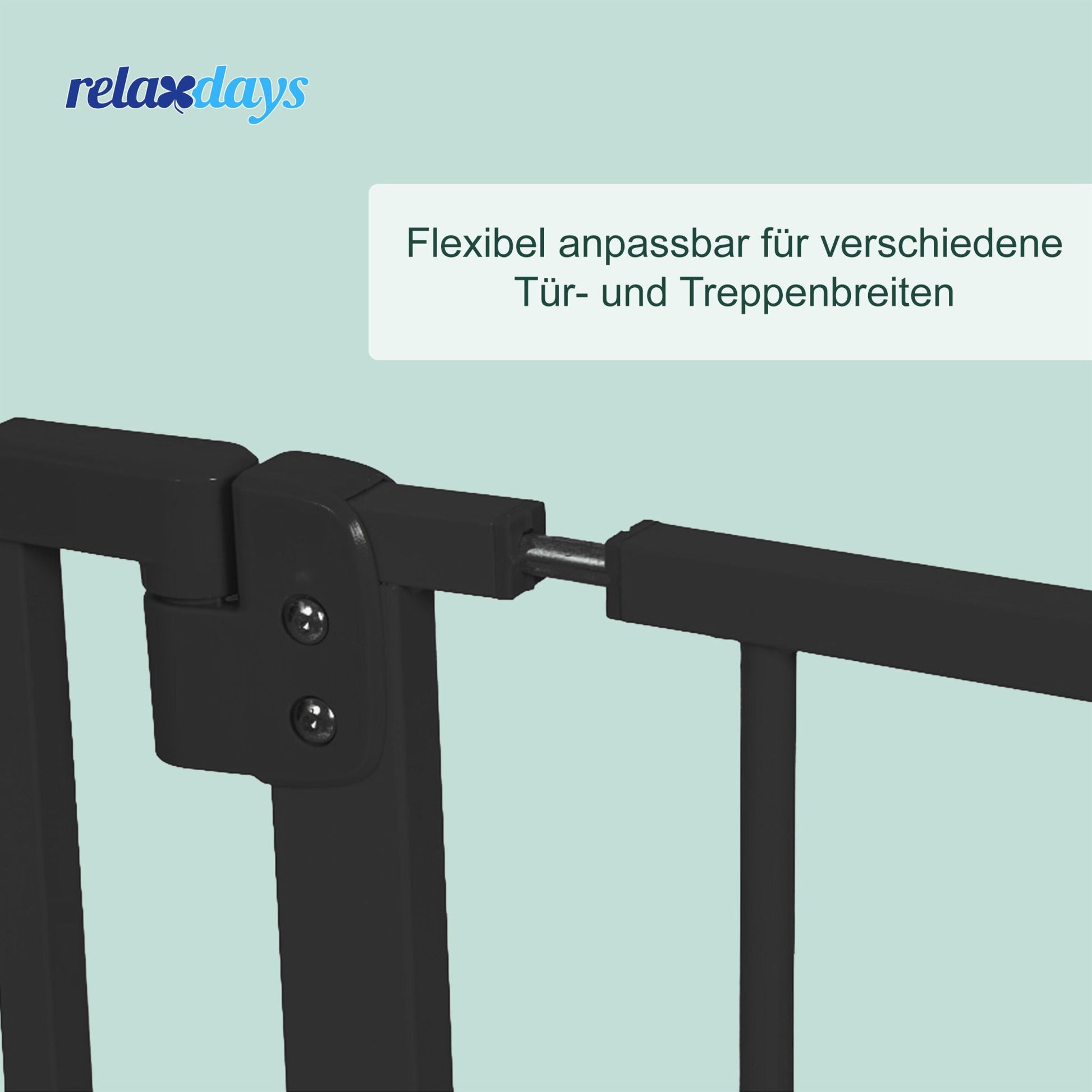 Treppenschutzgitter 75–100cm Schwarz von guteszeug.ch