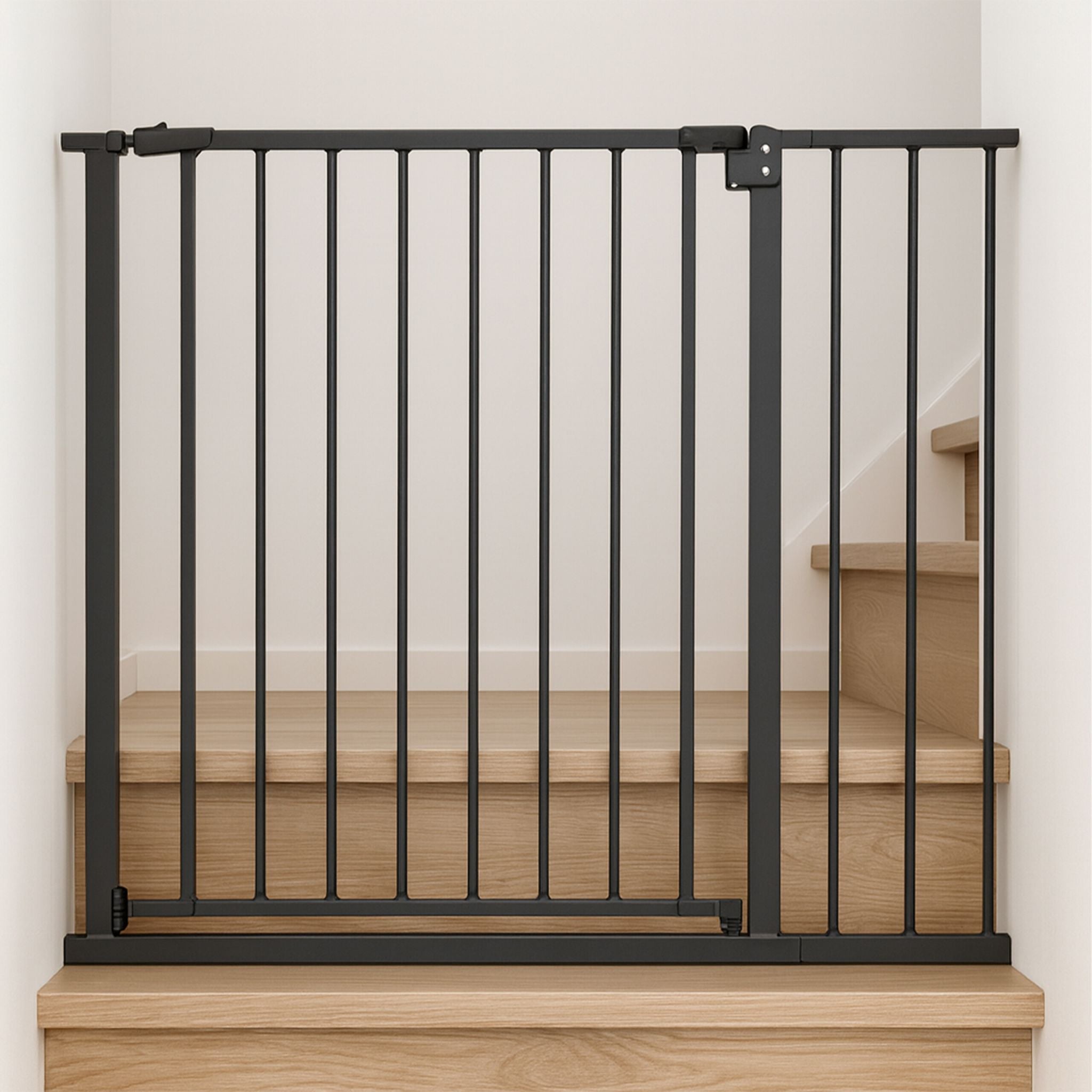 Treppenschutzgitter 75–100cm Schwarz