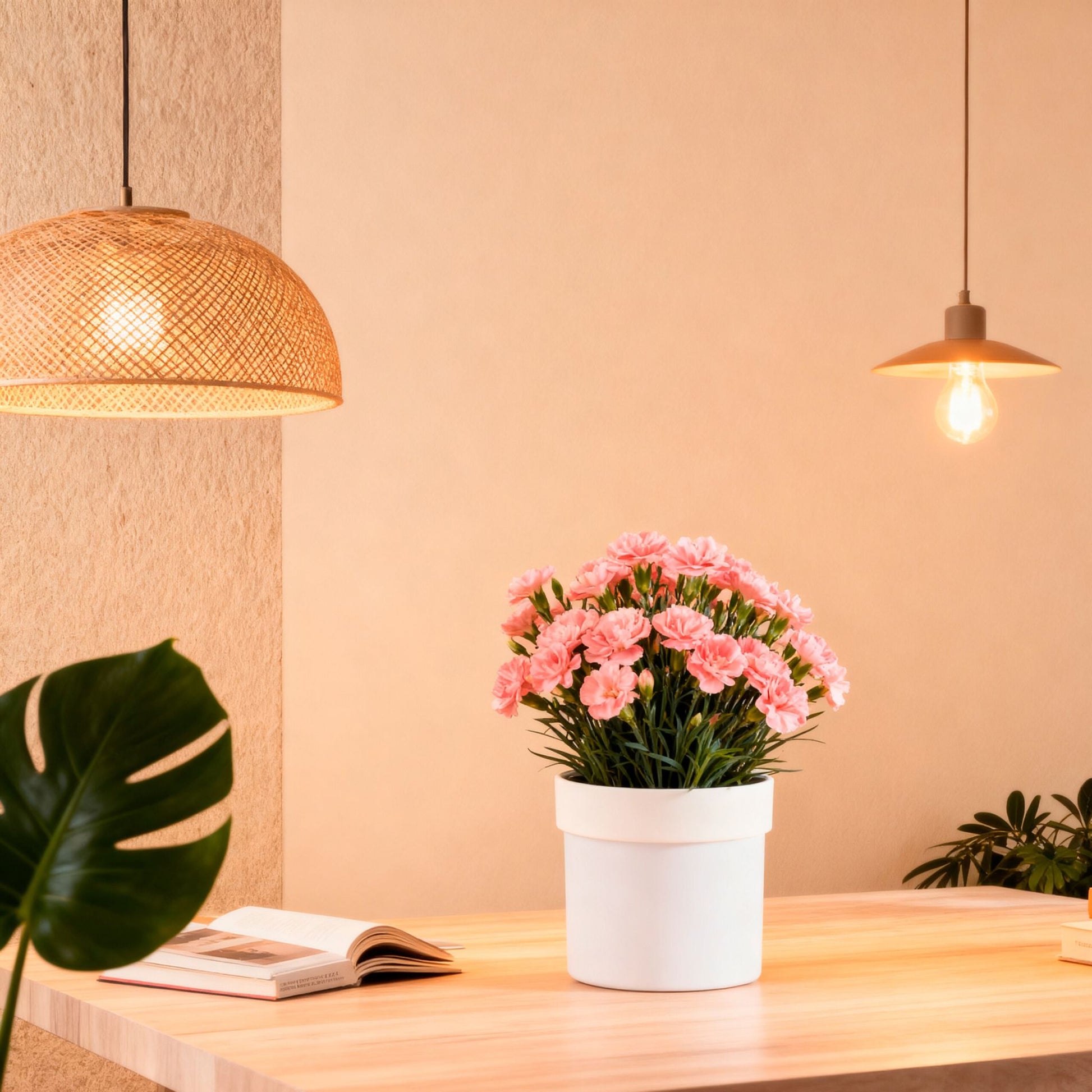 Blumentopf Safe mit 2x Schlüsseln Weiss von Relaxdays