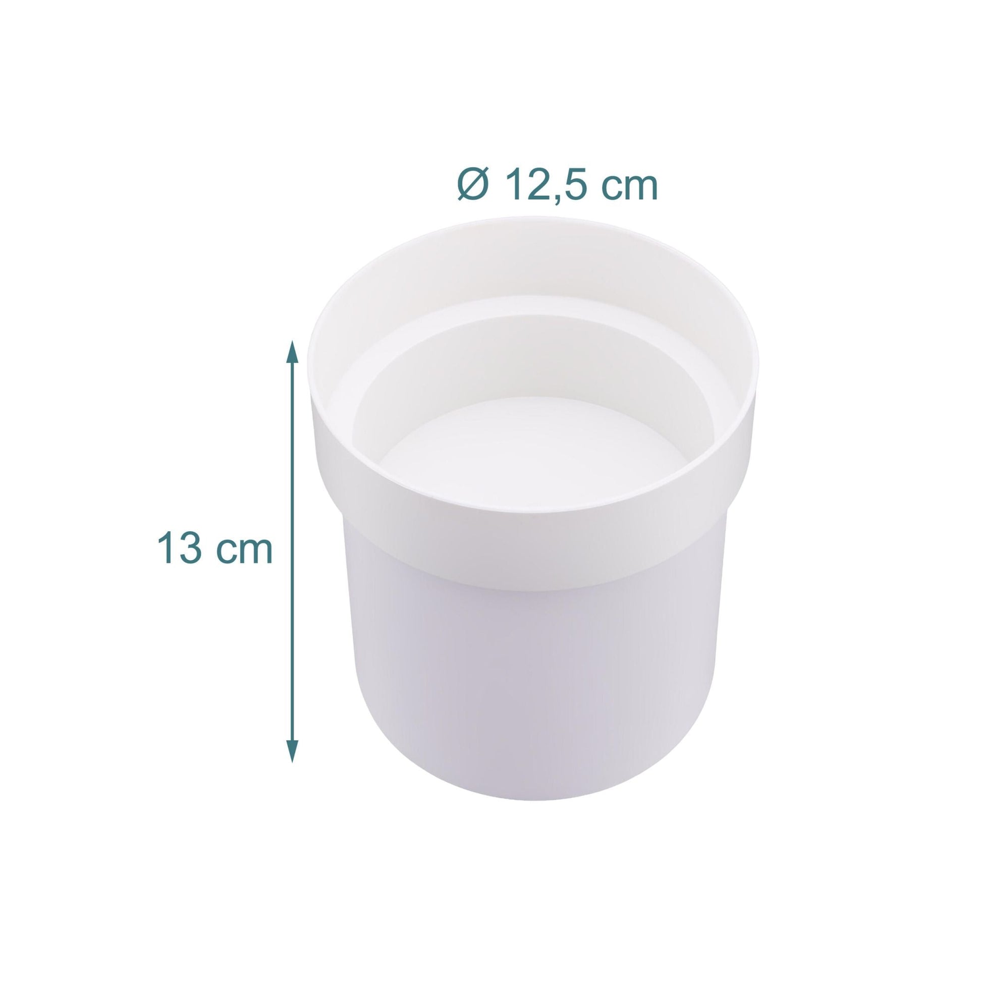 Blumentopf Safe mit 2x Schlüsseln Weiss von Relaxdays