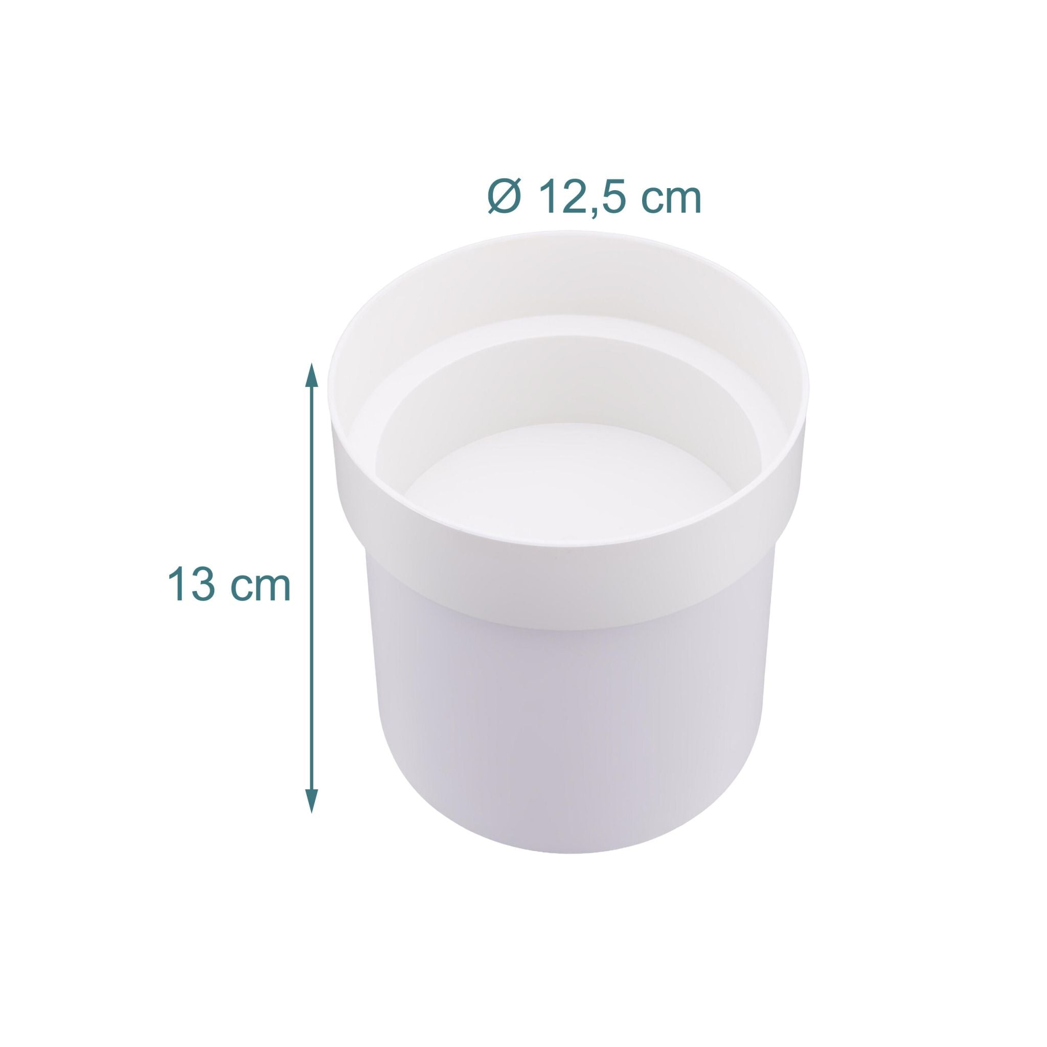 Blumentopf Safe mit 2x Schlüsseln Weiss von Relaxdays