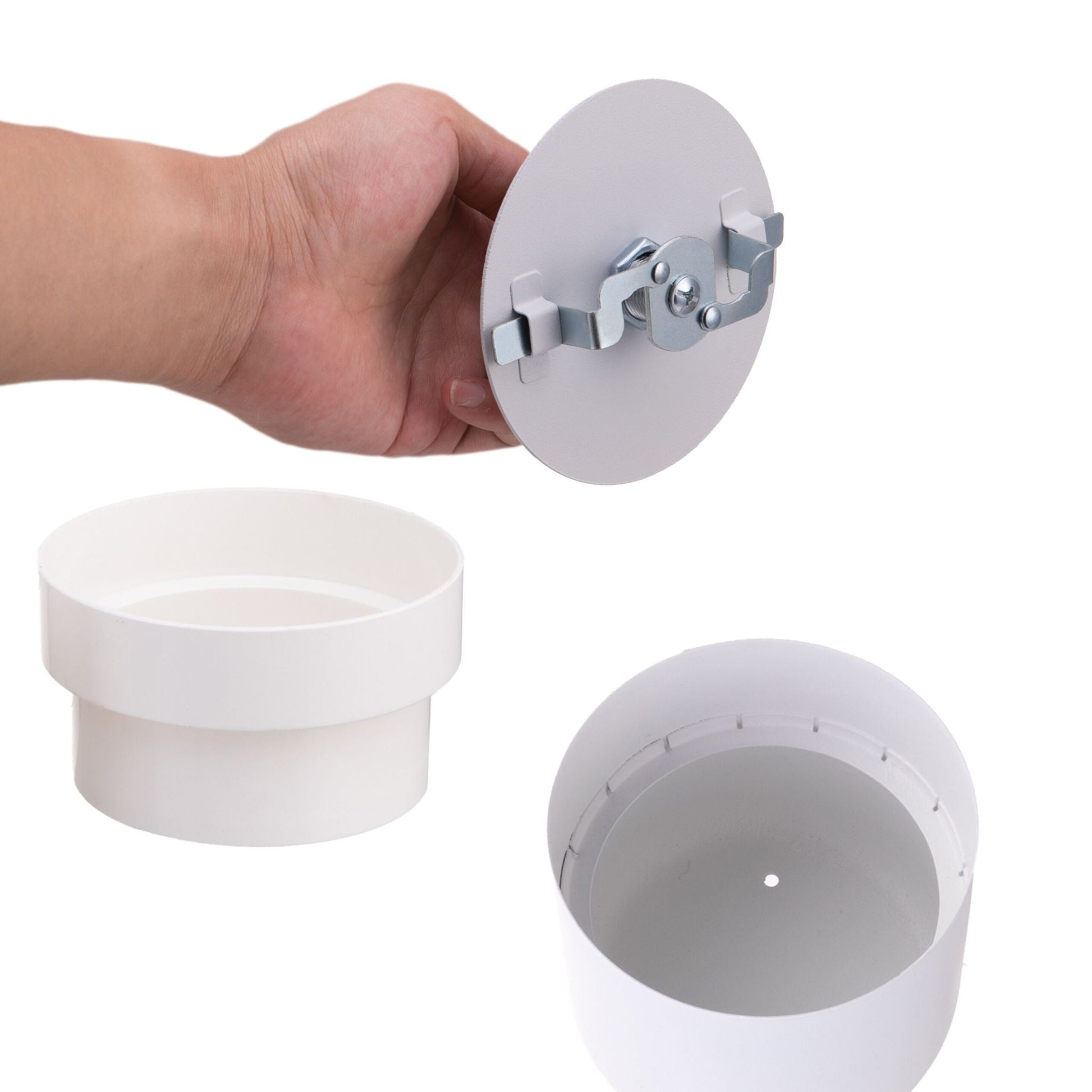 Blumentopf Safe mit 2x Schlüsseln Weiss von Relaxdays