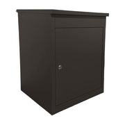 Paketbox für Boden- & Wandmontage Schwarz von Relaxdays