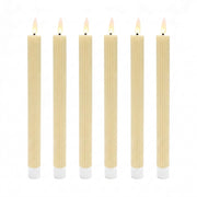 LED Stabkerzen 6er-Set Beige von Relaxdays