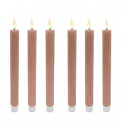 LED Stabkerzen 6er-Set Rosa von Relaxdays