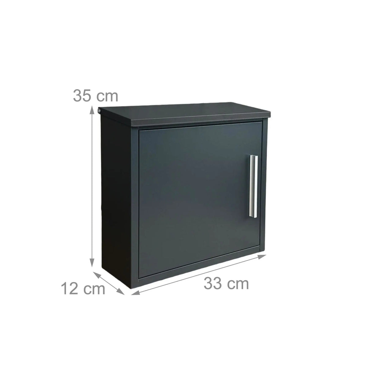 Briefkasten Metall Schwarz von Relaxdays