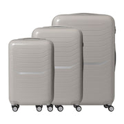 Kofferset 3-teilig Beige-Schwarz von Relaxdays