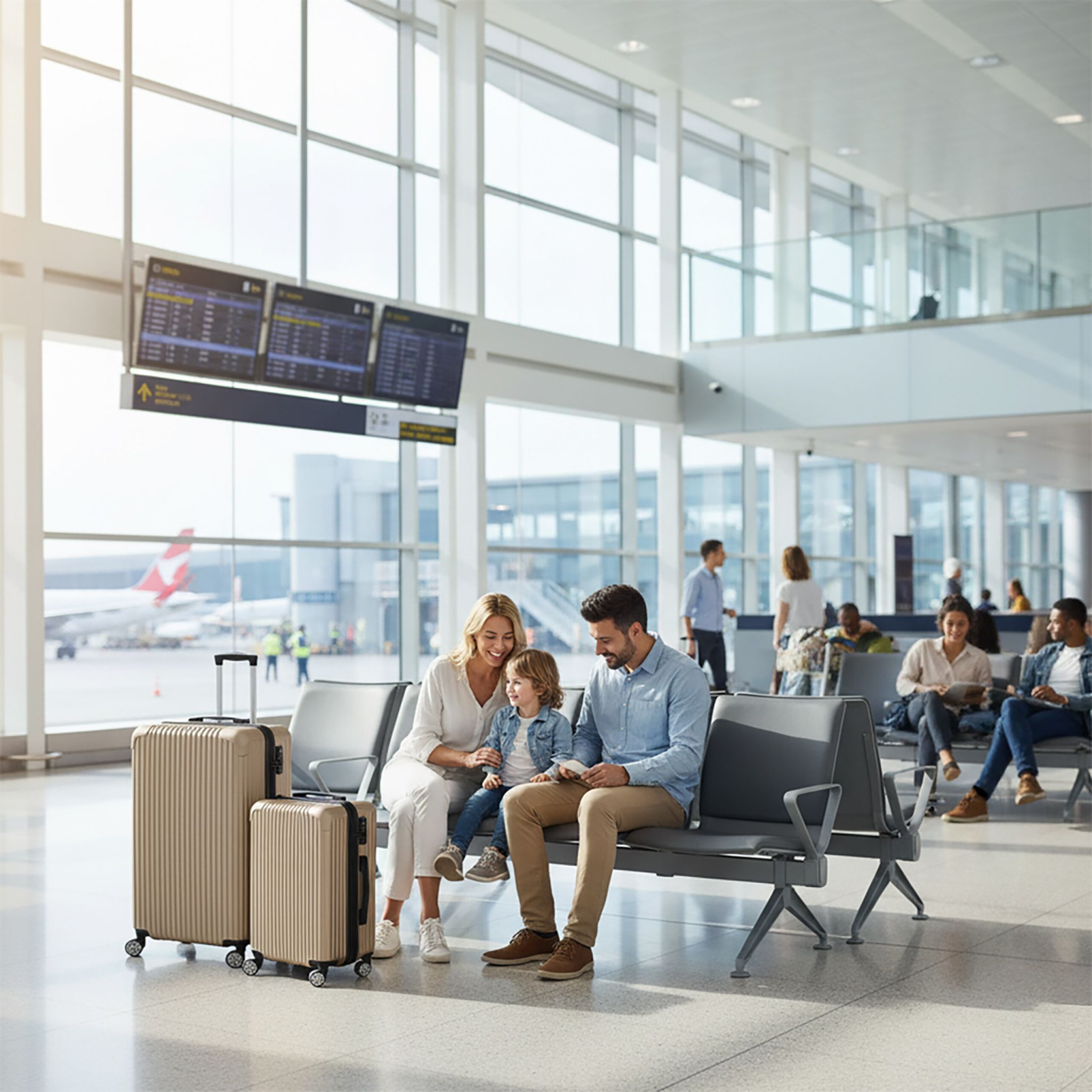 Kofferset 2-teilig Beige-Schwarz von Relaxdays