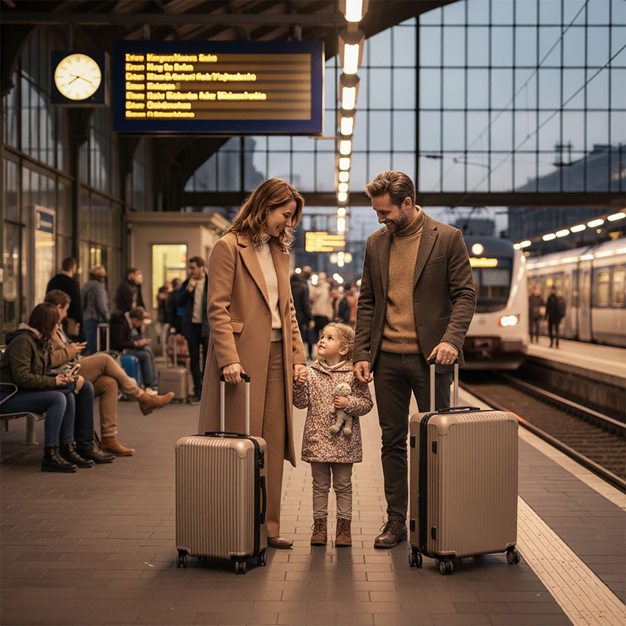 Kofferset 2-teilig Beige-Schwarz von Relaxdays
