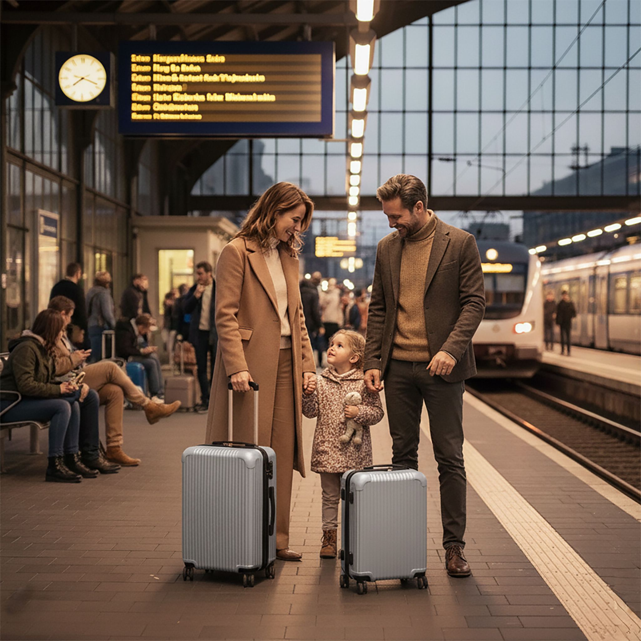 Kofferset 2-teilig Schwarz-Silber von Relaxdays