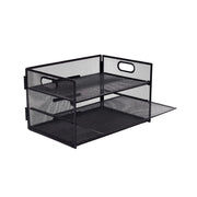 Dokumentenablage Metall 3 Fächer Schwarz von Relaxdays