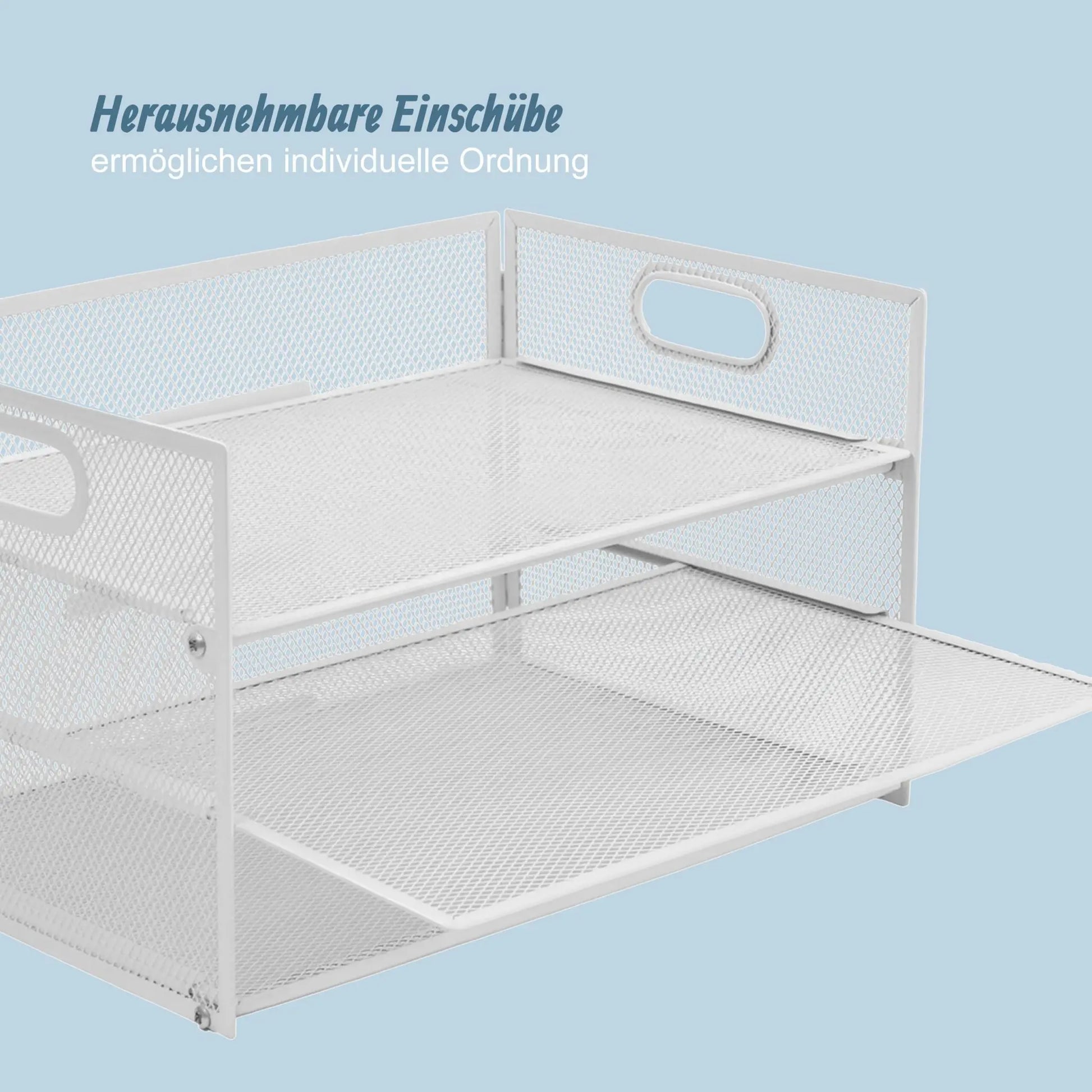 Dokumentenablage Metall 3 Fächer Weiss von Relaxdays