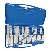 Chromatisches Glockenspiel G5–G7 Blau-Silber von Relaxdays