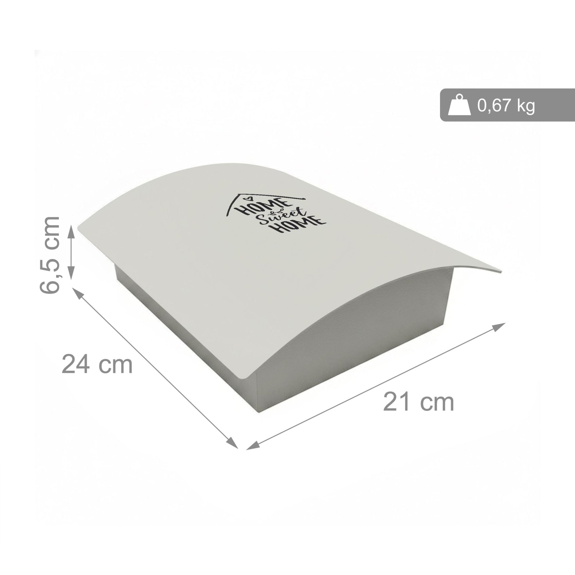 Schlüsselkasten für 9 Schlüssel Weiss-Schwarz von Relaxdays