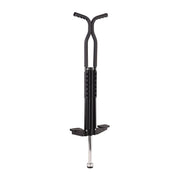 Pogo Stick für Kinder oder Erwachsene Schwarz-Silber von Relaxdays