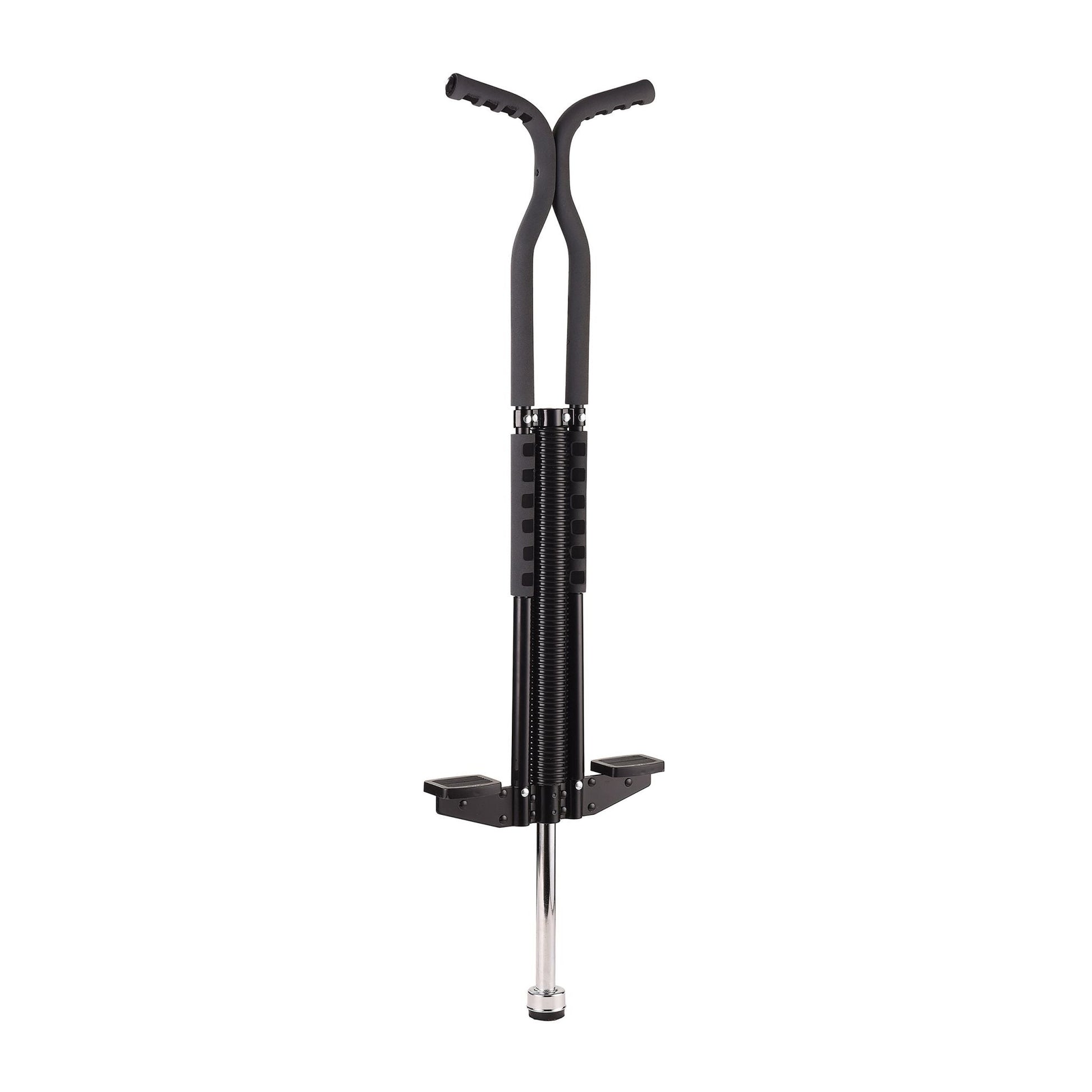 Pogo Stick für Kinder oder Erwachsene Schwarz-Silber von Relaxdays
