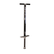 Pogo Stick für Kinder oder Erwachsene Schwarz-Silber von Relaxdays