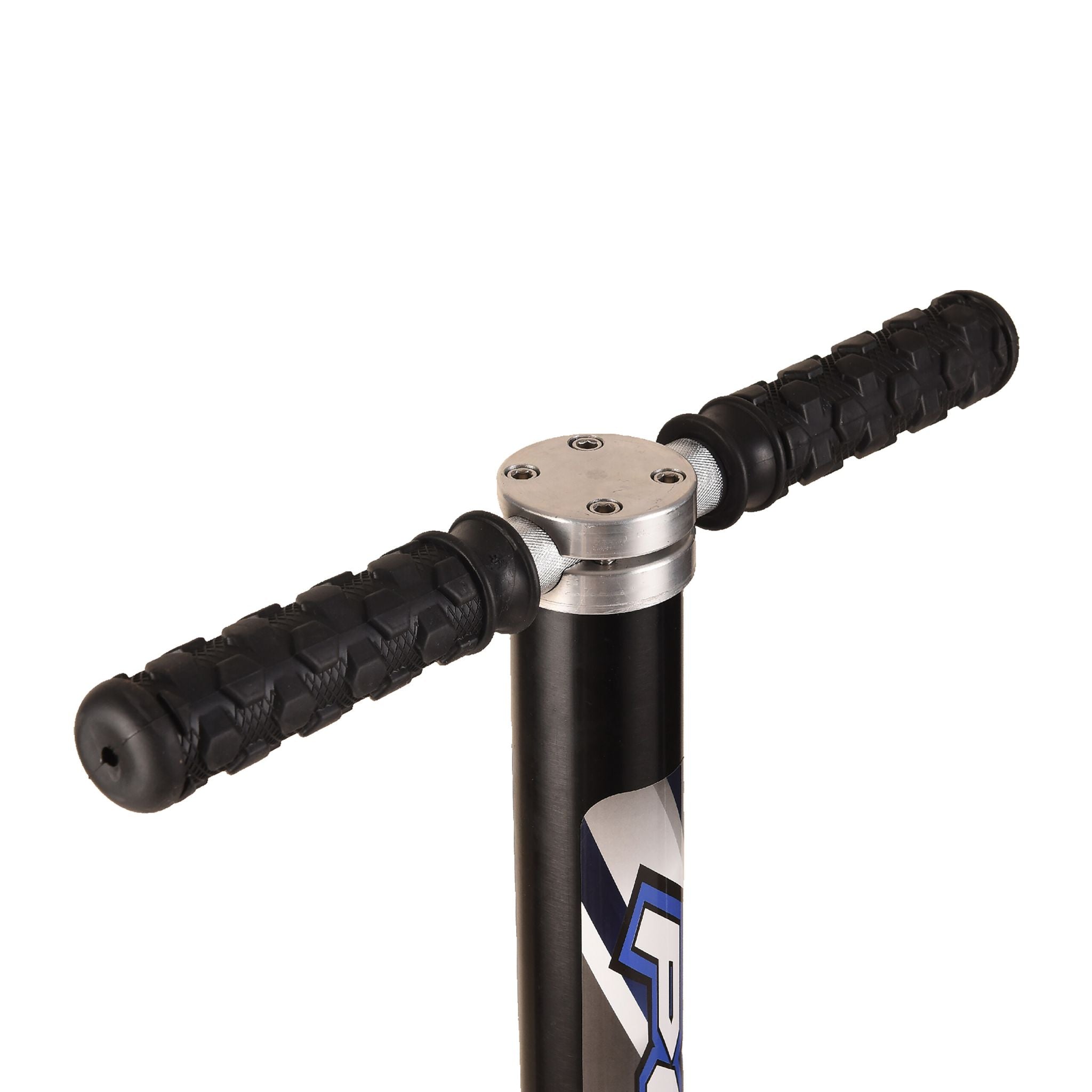 Pogo Stick für Kinder oder Erwachsene Schwarz-Silber von Relaxdays