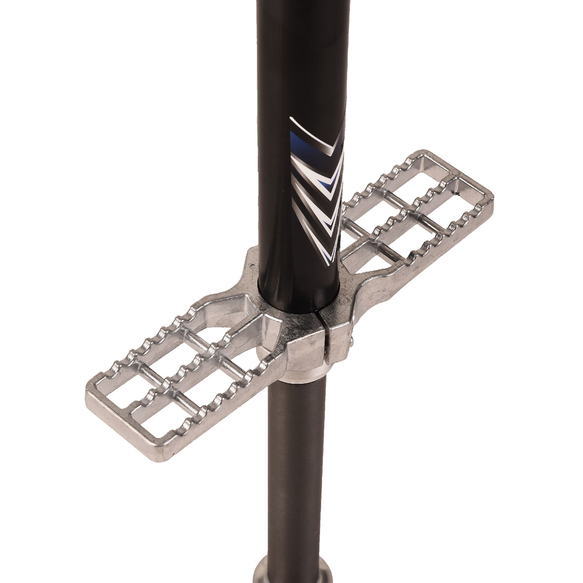 Pogo Stick für Kinder oder Erwachsene Schwarz-Silber von Relaxdays