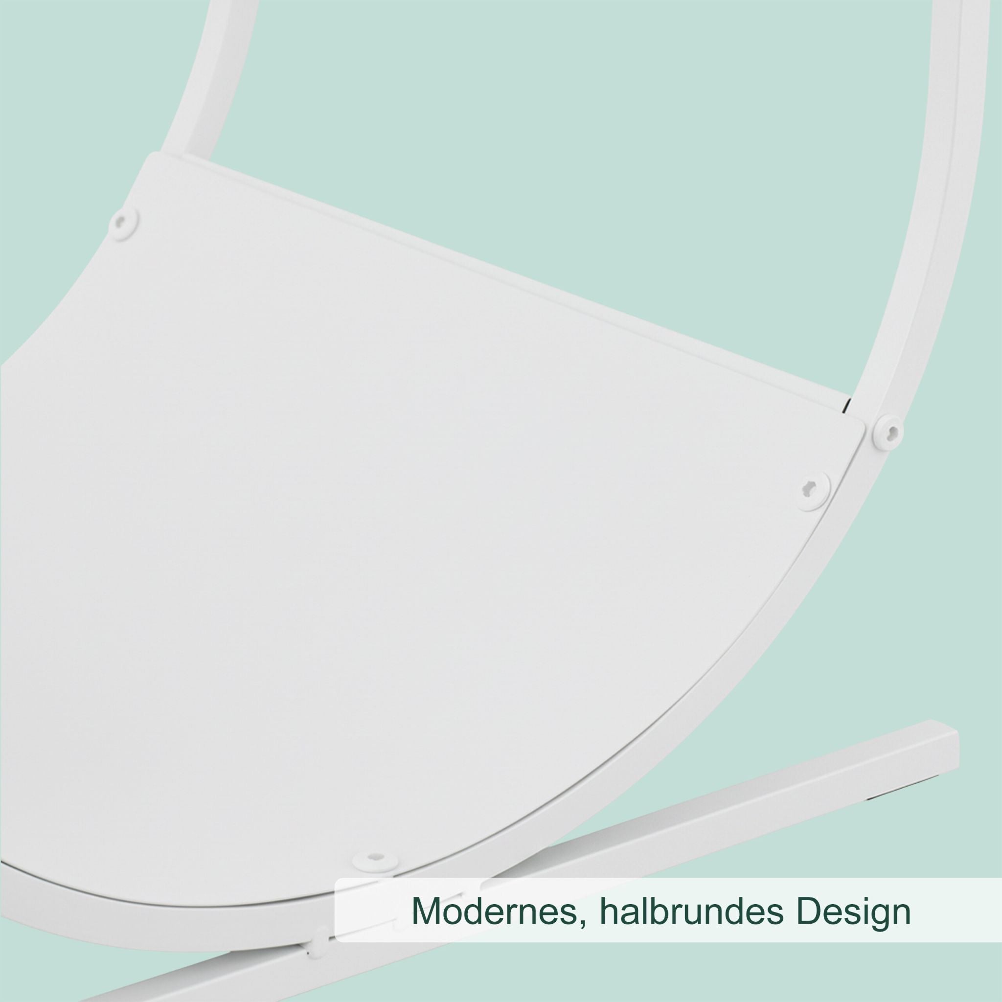 Modernes Kaminholzregal in U-Form Weiss von Relaxdays