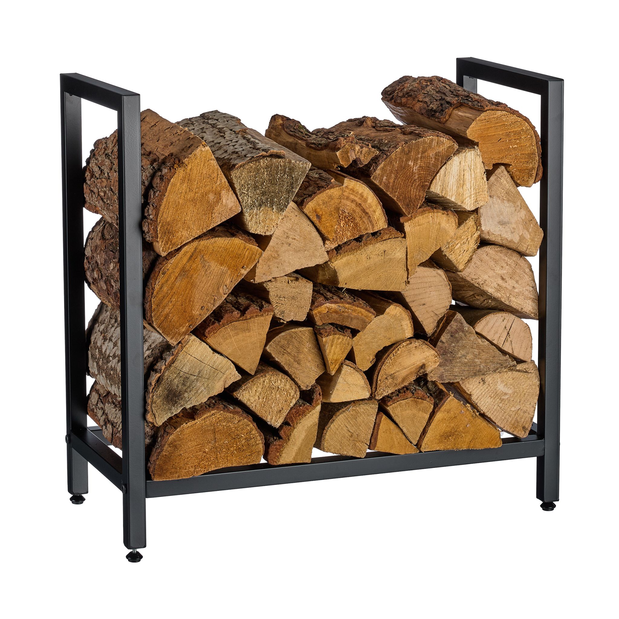 Kaminholzregal ModernSchwarz von Relaxdays