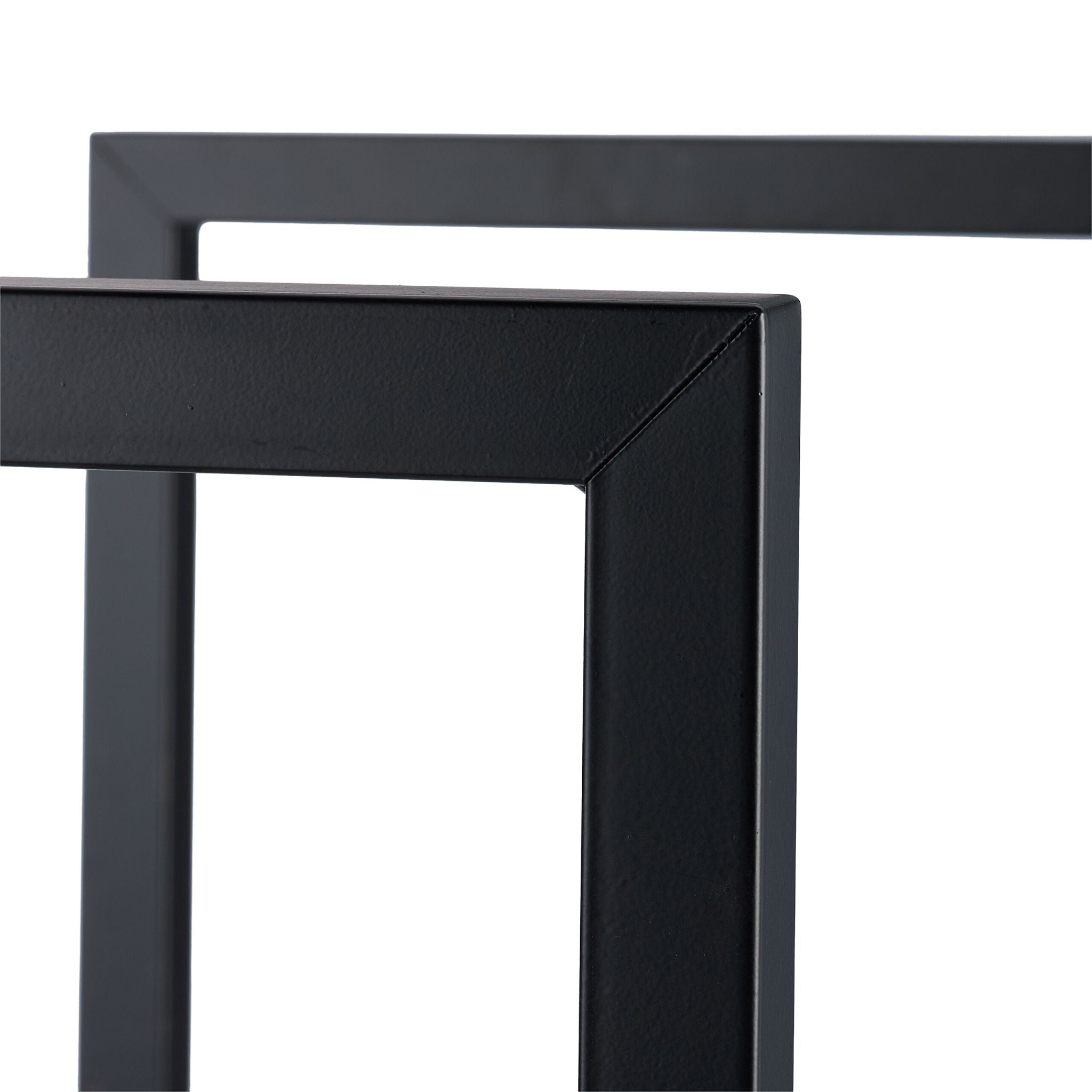 Kaminholzregal Modern Schwarz von Relaxdays