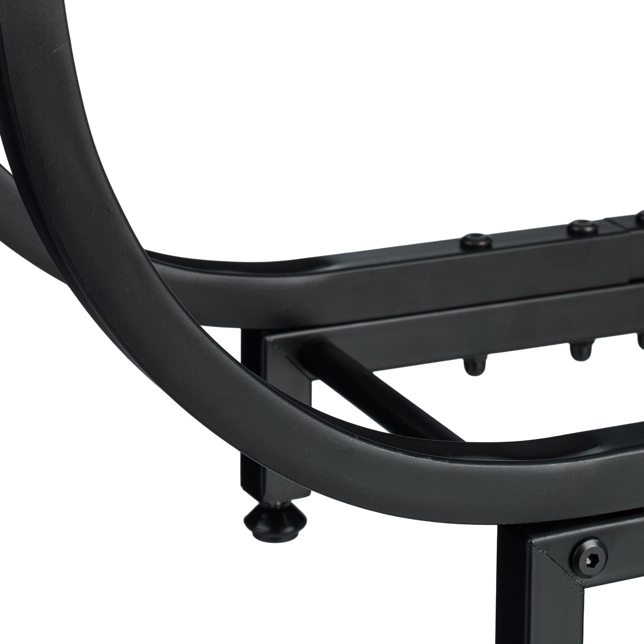 Kaminholzregal geschwungenen Design Schwarz von Relaxdays