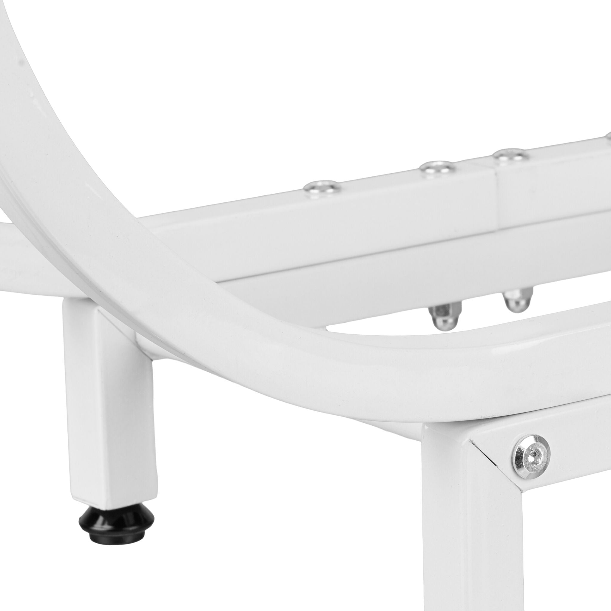 Kaminholzregal geschwungenen Design Weiss von Relaxdays